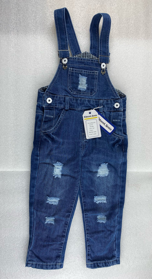 New Kidscool Space Size 3T Overall Denim, Blue