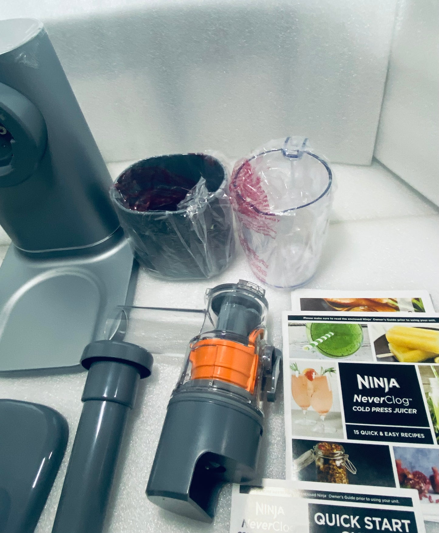 New Other Ninja NeverClog Cold Press Juicer W/ High-Torque & Total Pulp Control