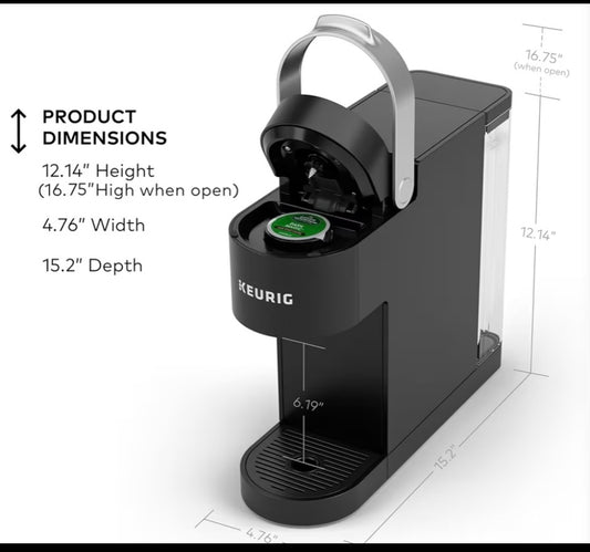New Open Box Keurig K-Slim Single Serve Coffee Maker, Black