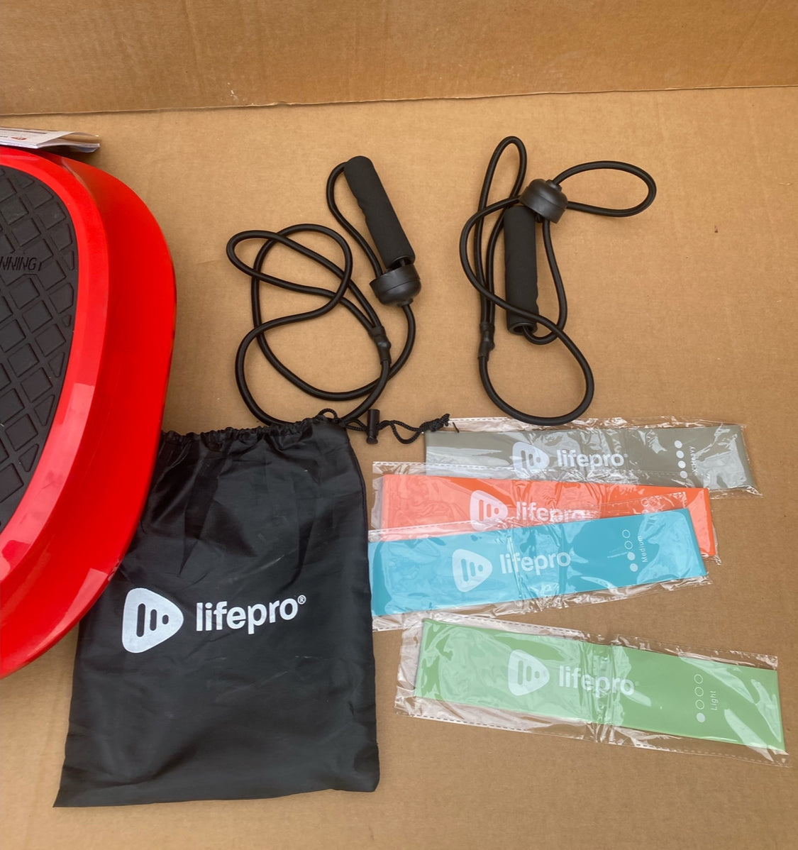 Like New LifePro Waver Vibration Plate, Red/Black