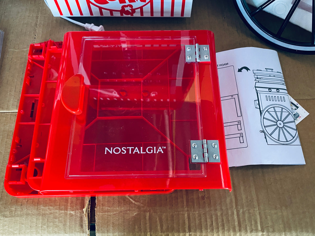 New Other Nostalgia Popcorn Maker Machine With Professional Cart & 2.5 Oz Kettle