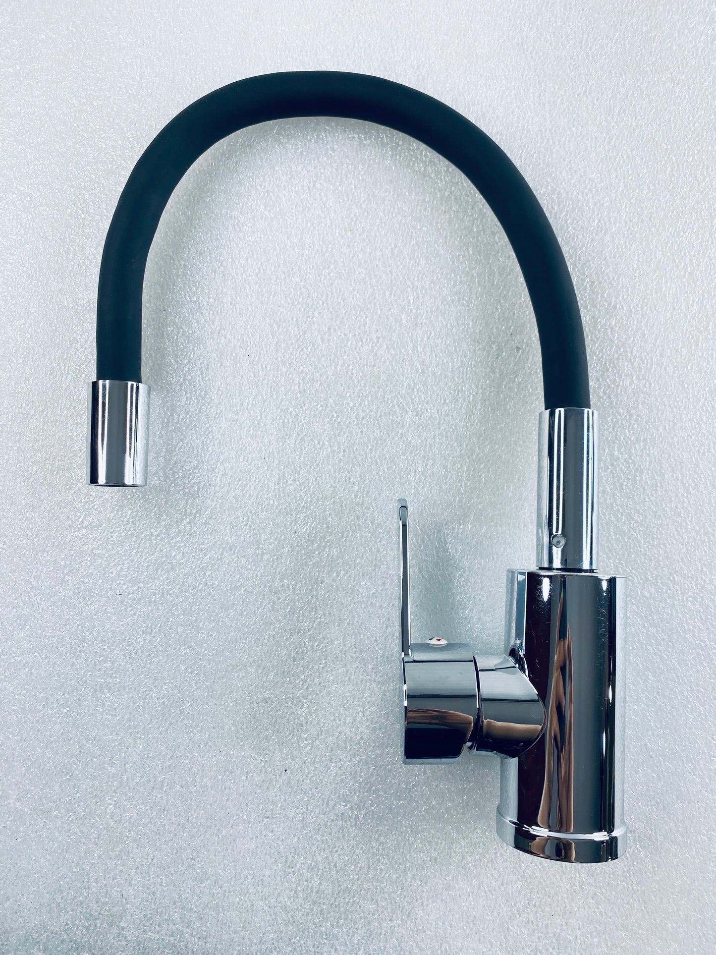 New Other Flexible Kitchen Faucet With Single Handle Lever, Black/Chrome