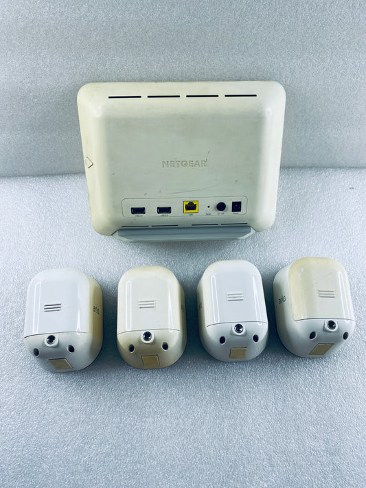 Lot Of 5–NetGear Arlo In/Outdoor Smart Security Lights With Base Station, White