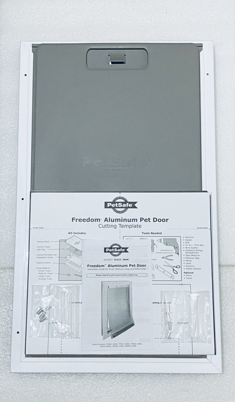 New Other - PetSafe 13 3/4” x 23 3/4” Freedom Aluminum Pet Door, X-Large
