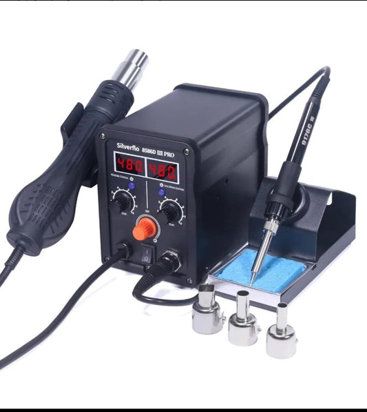 New Silverflo Thermostatic Hot Air Soldering/Rework Station With Temp Adjustment