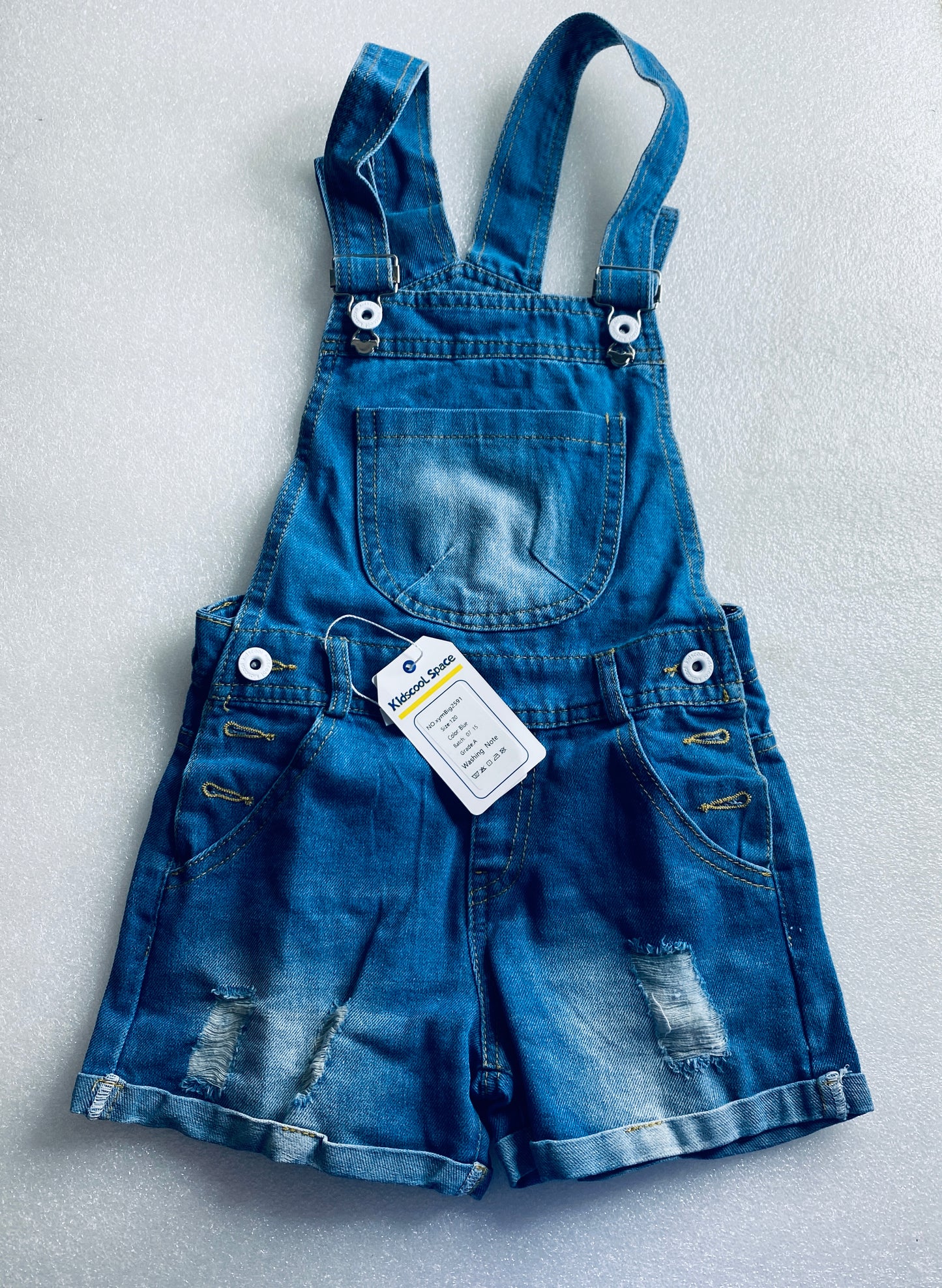 New Kidscool Space Size 6 Overall Denim, Blue