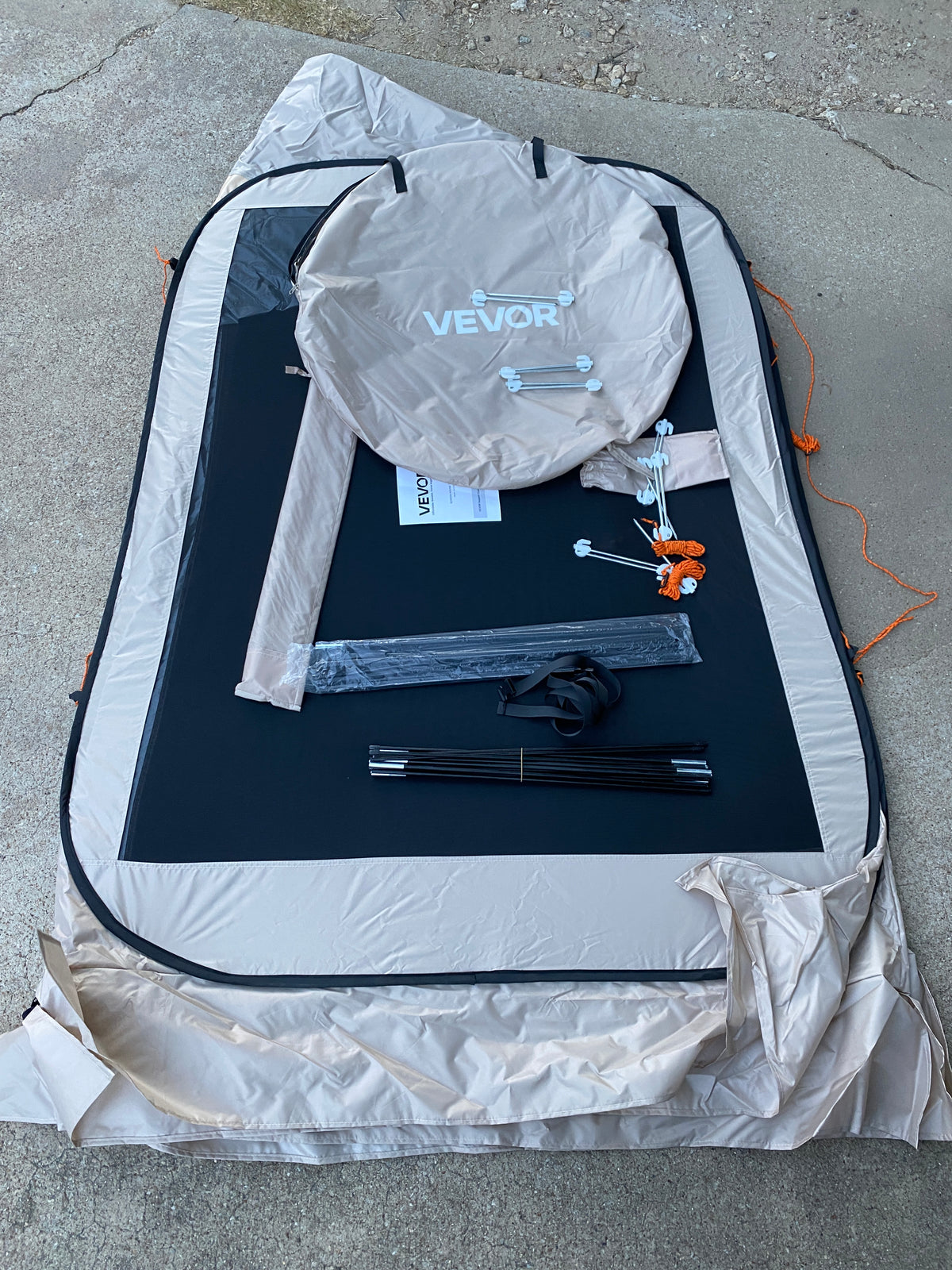 Like New VEVOR 10’x9.2’ Pop Up Screen House Tent With Awning For 4–8 People