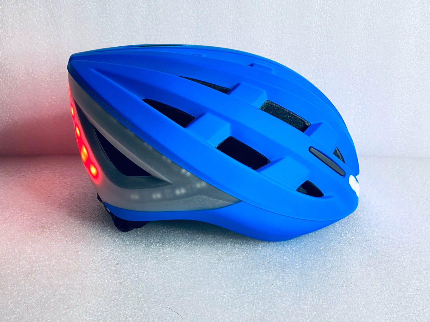 New Other Lumos Kickstart II M/L Blue Smart Bike Helmet With Remote & Bluetooth