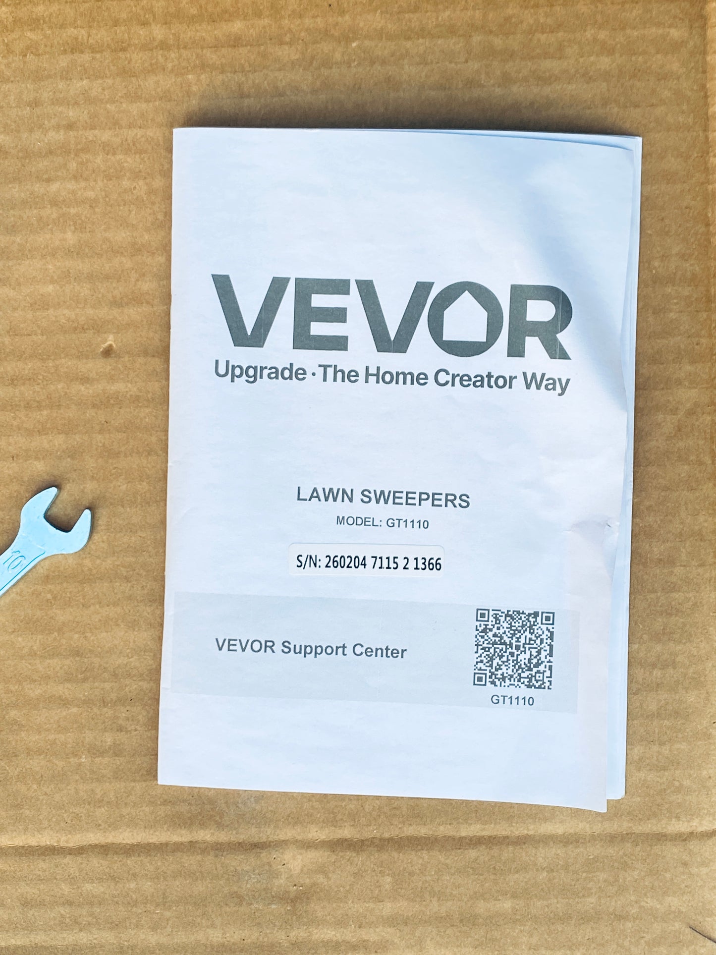 New Other Vevor Push Lawn Sweeper 26” Leaf & Grass Collector, Rubber Wheels