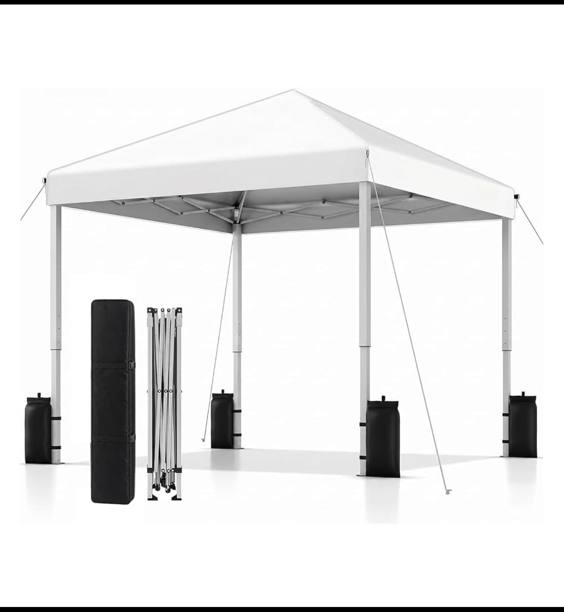 New Other SANWAY 10' x 10' One Push Setup Pop Up Canopy Tent, Silver White