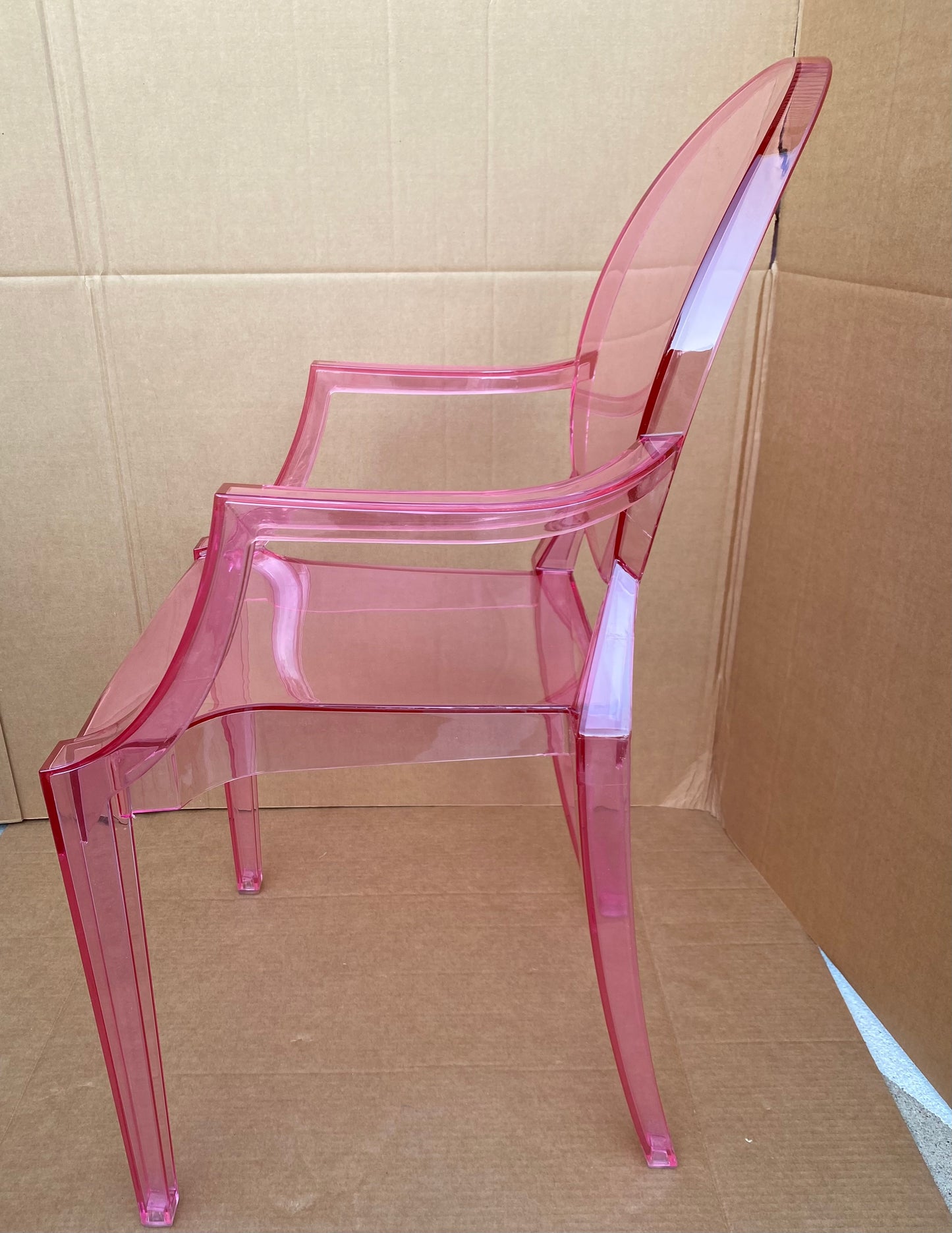 New Other Modway 36” Casper Pink Plastic Dining Arm Rest Chair With Gloss Finish