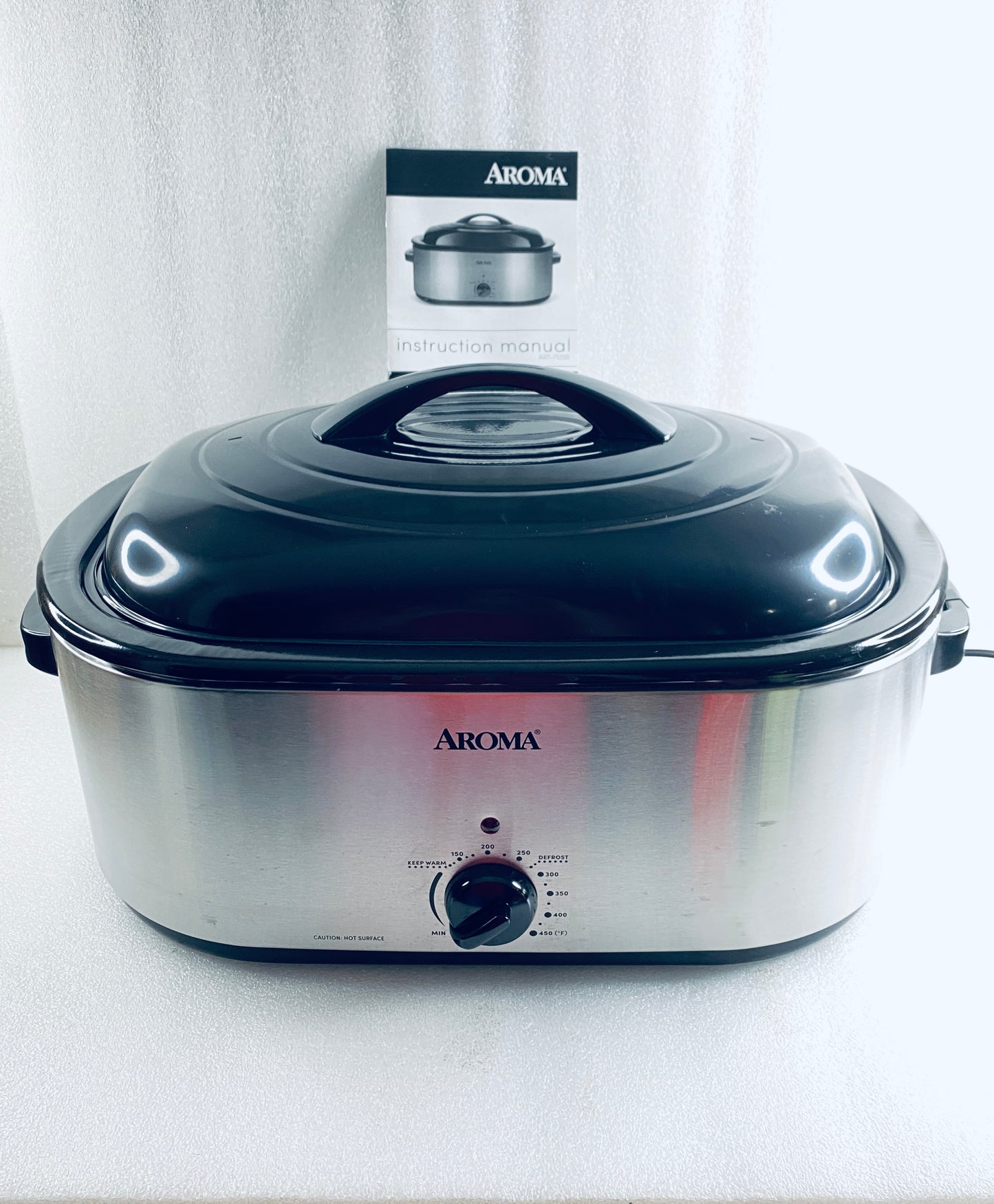 New Other AROMA 22Qt. Roaster Oven With Self Basting Lid, Stainless Steel