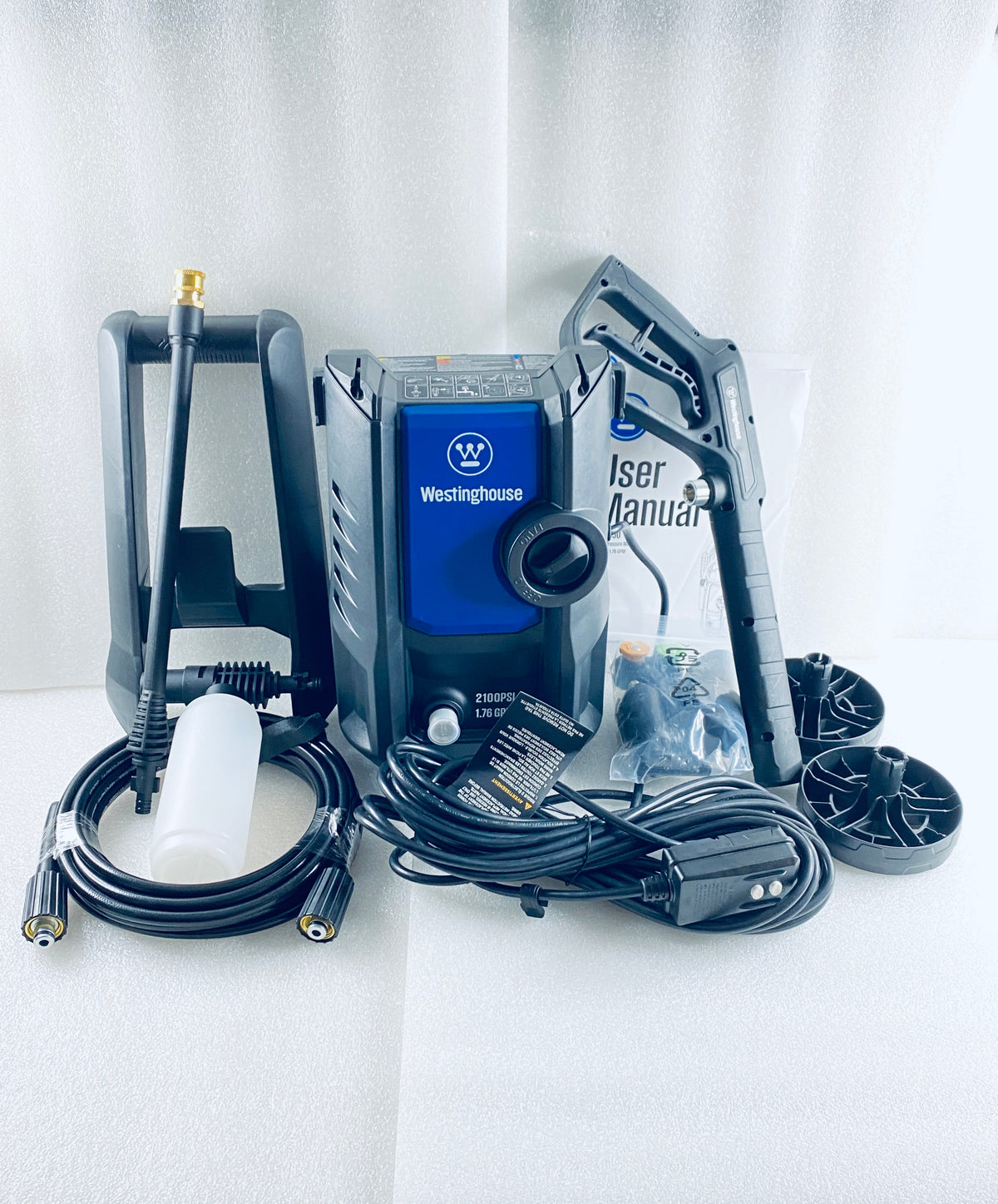 New Other Westinghouse Electric 2100 PSI & 1.76 GPM Pressure Washer, Black/Blue