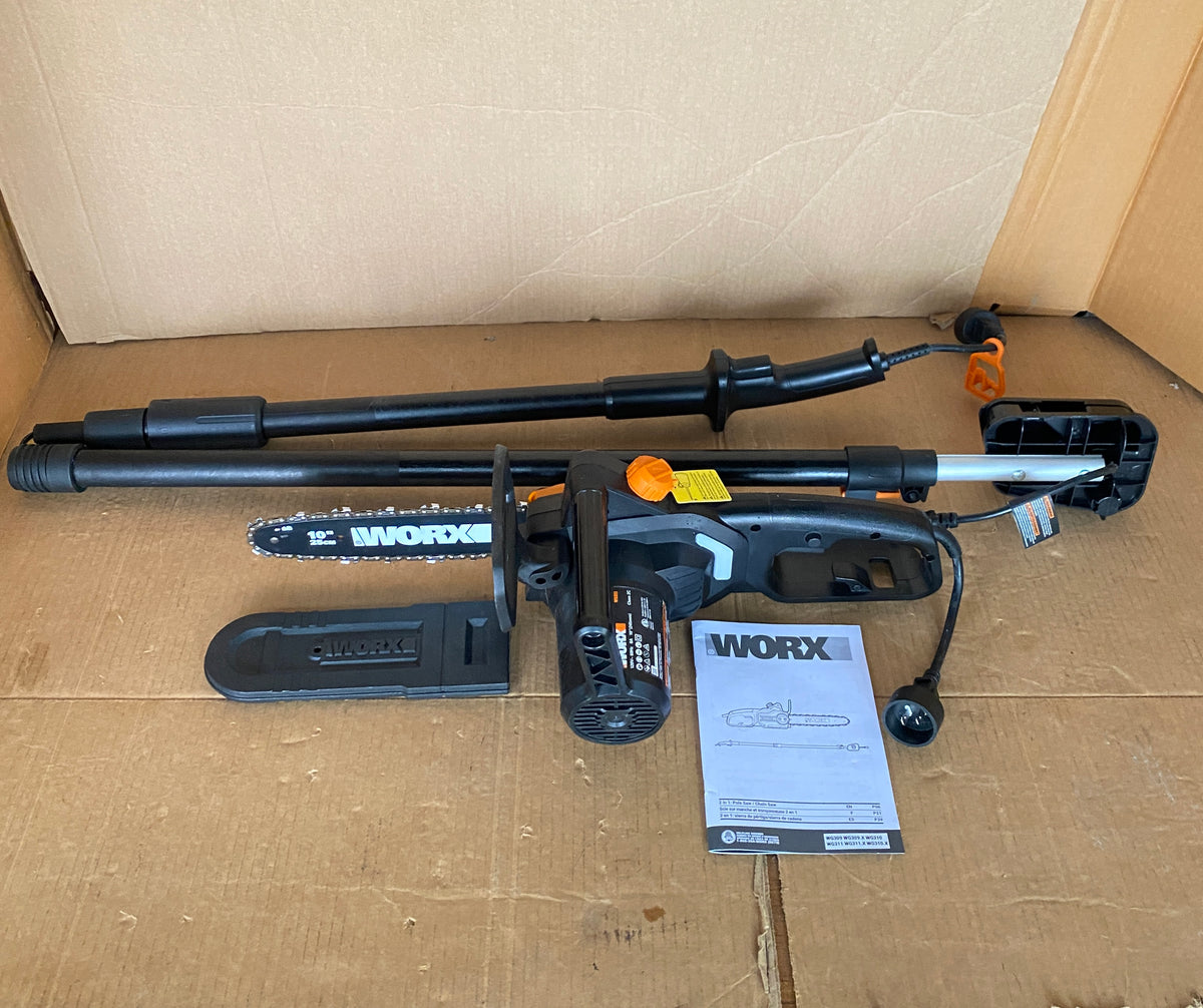 New Other WORX 10" 2-In-1 Electric Chainsaw/Pole Saw 8 Amp Up to 10 ft.