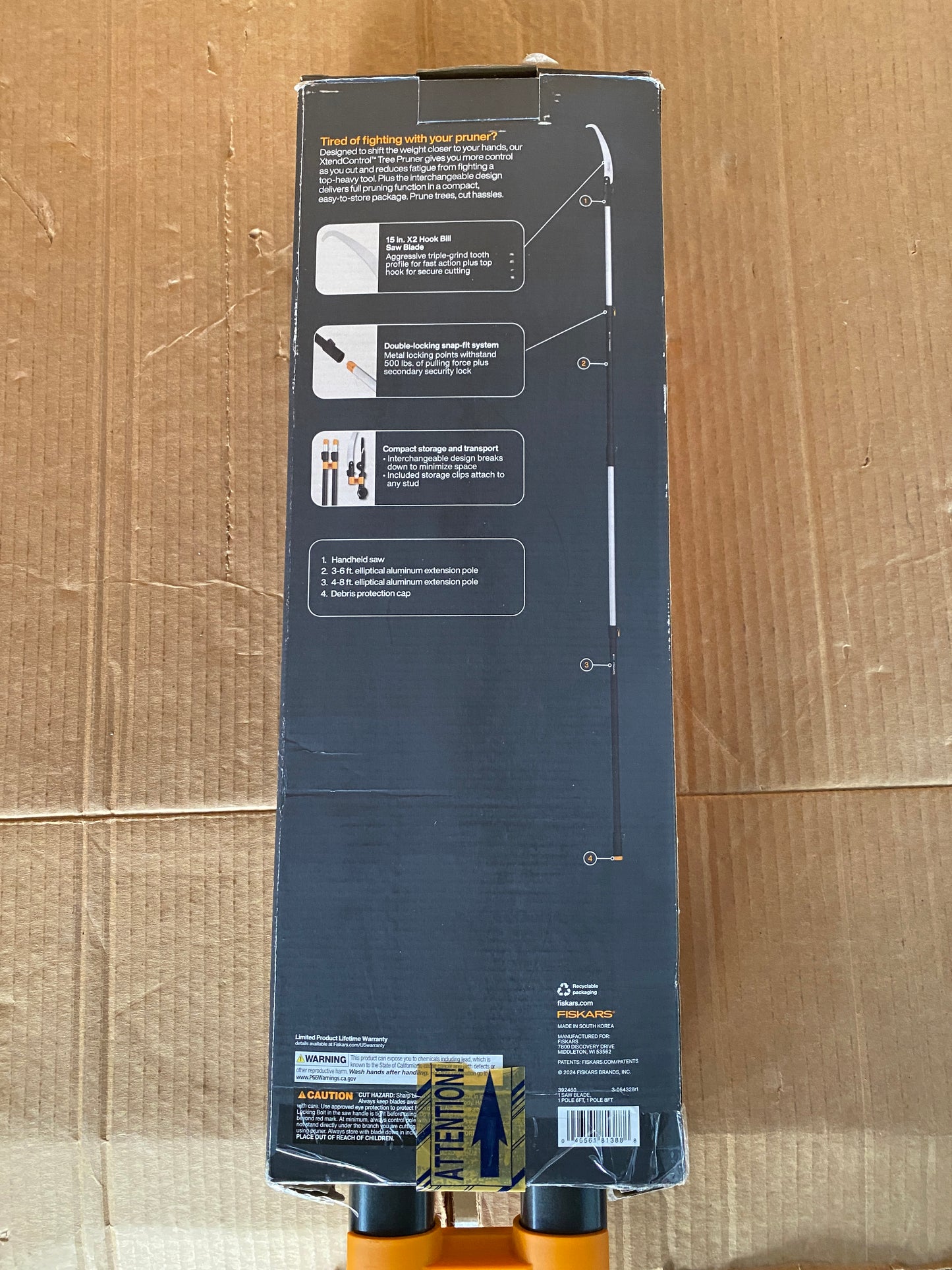 New Other Fiskars 3-14Ft XtendControl Extendable Modular Pole Saw & Tree Trimmer