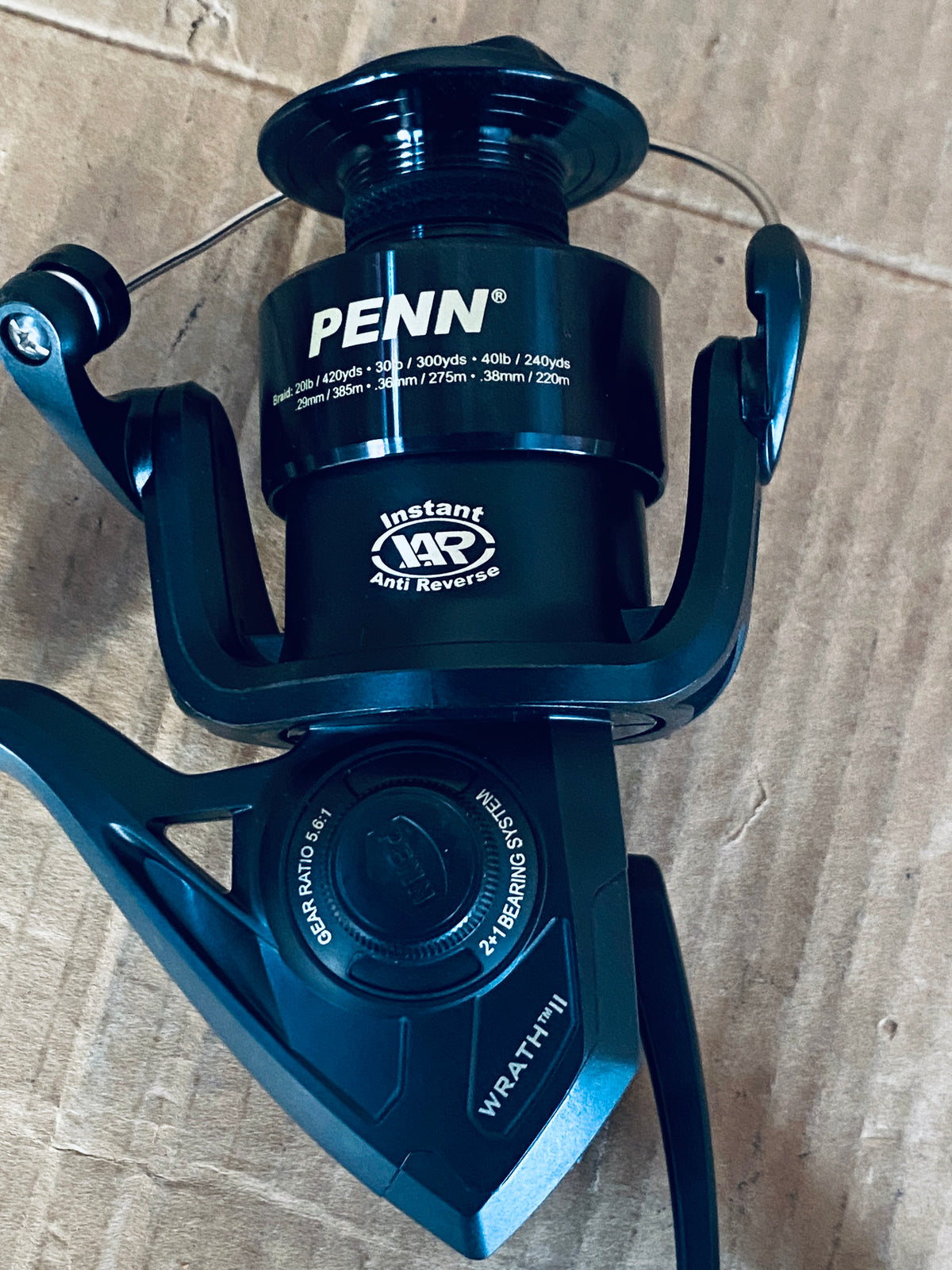 New Other PENN Wrath II 8' 2Pc Medium Heavy Spinning Reel Combo, Black