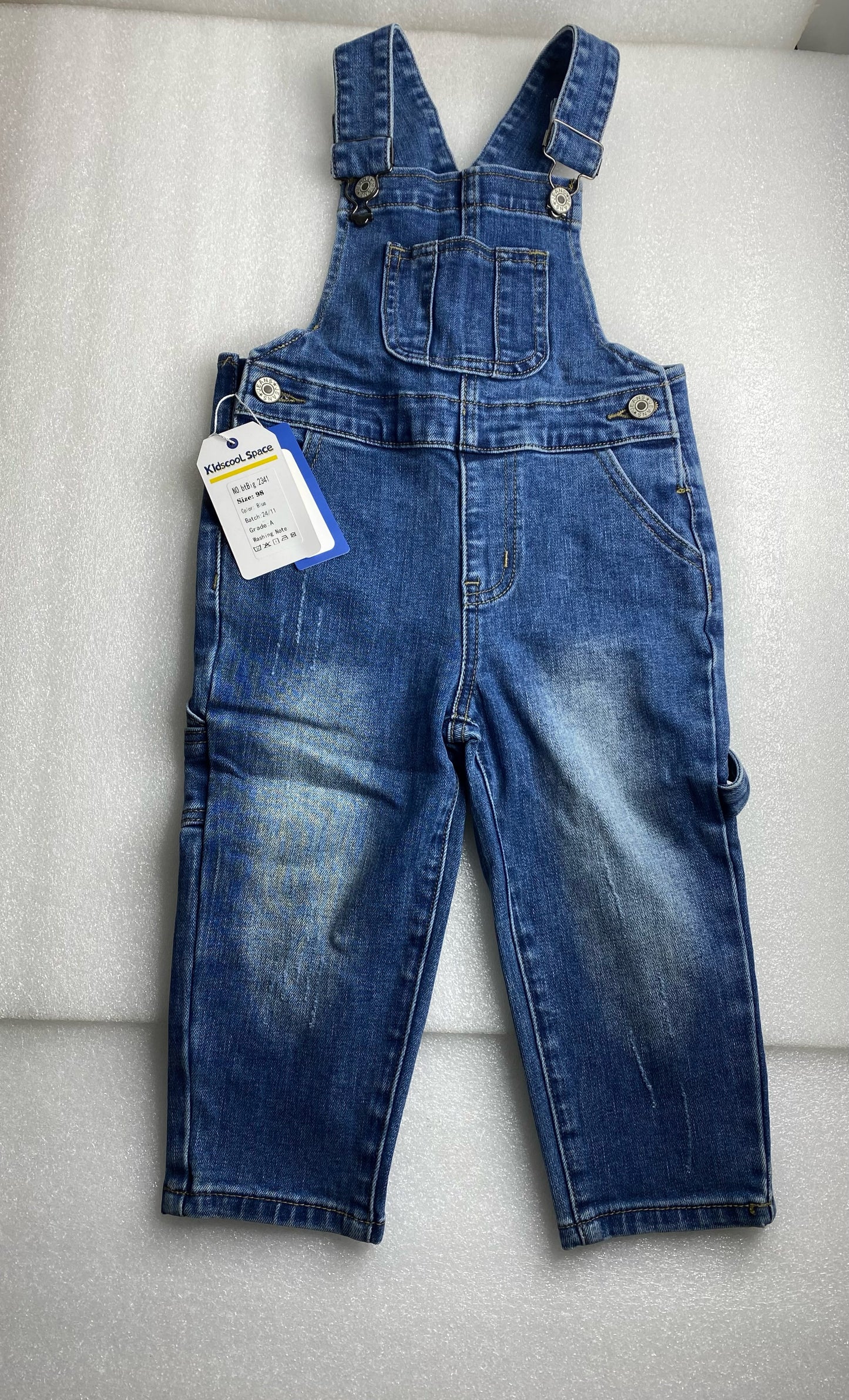 New Kidscool Space Size 3 Years Overall Denim, Blue