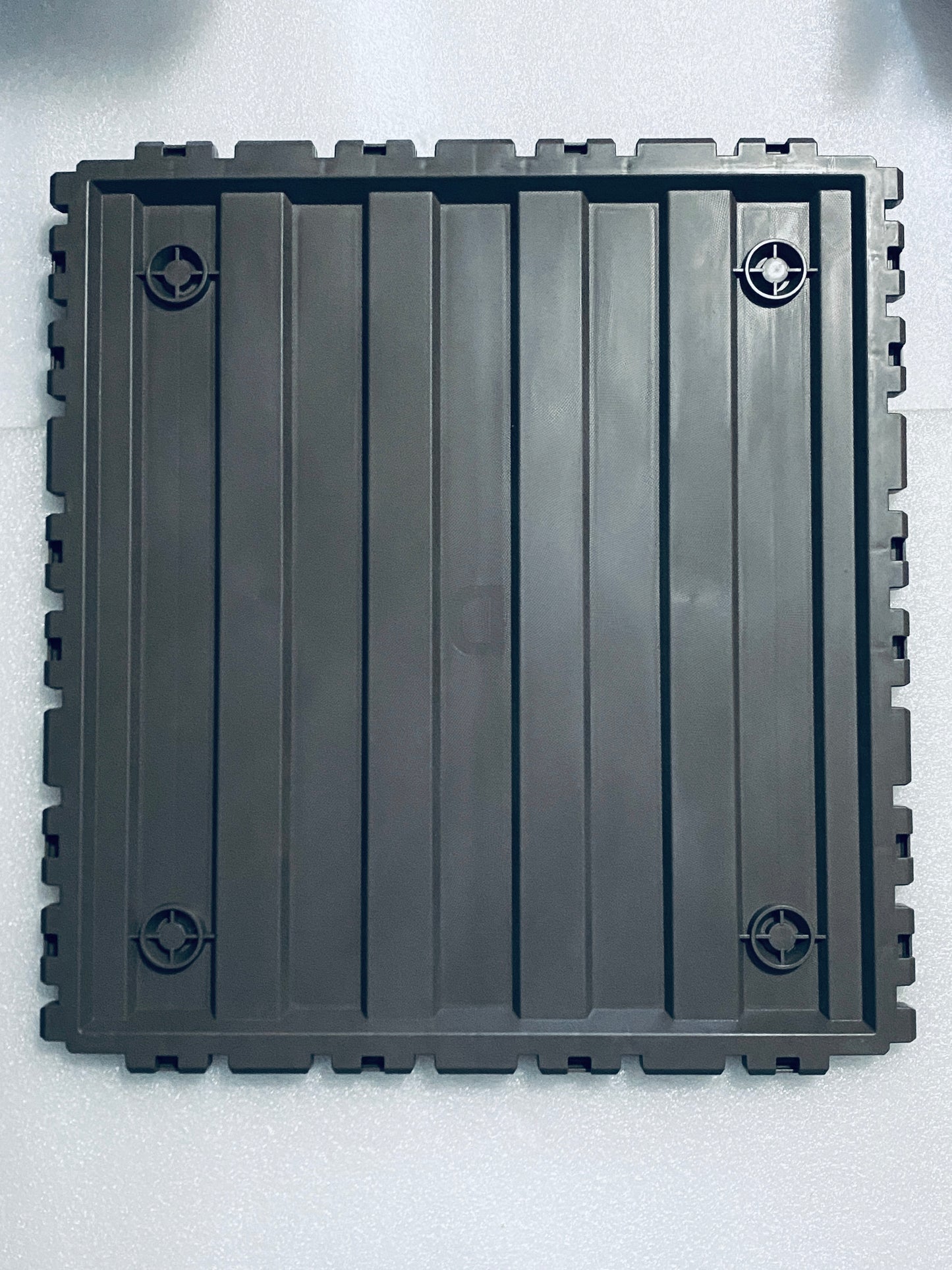 New Open Box LHBGO Outdoor 48 Gallon Lockable Package Delivery Box W/ Sign, Grey