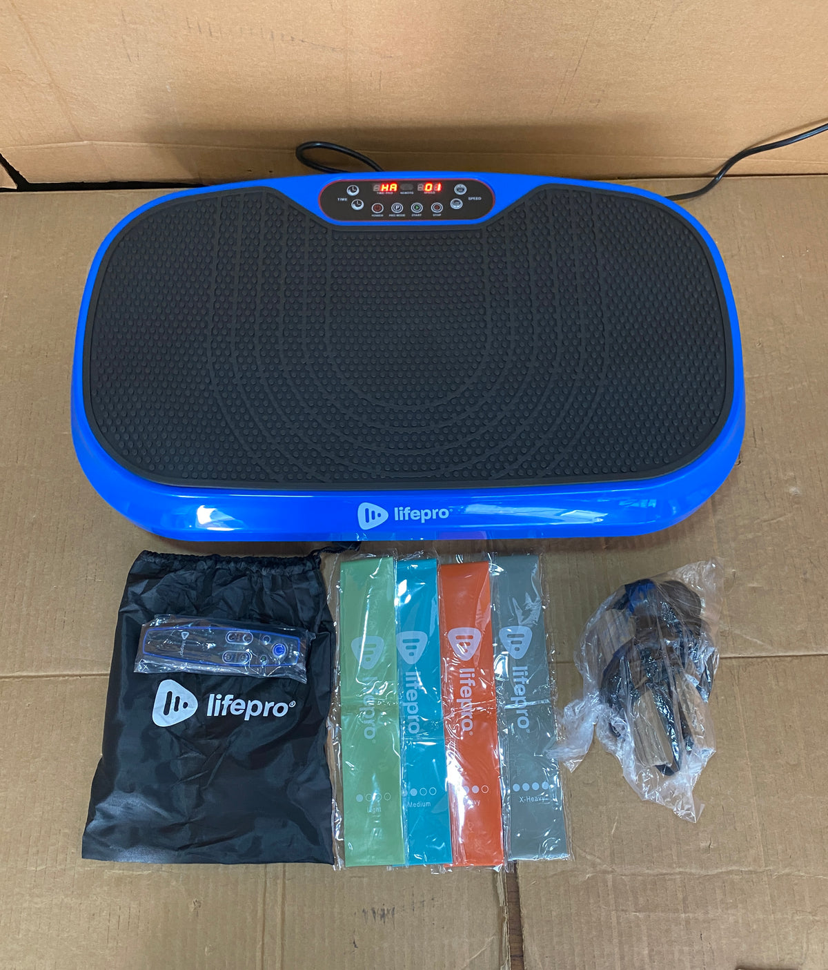 New Other Lifepro Waver Mini Vibration Plate Exercise Machine, Blue