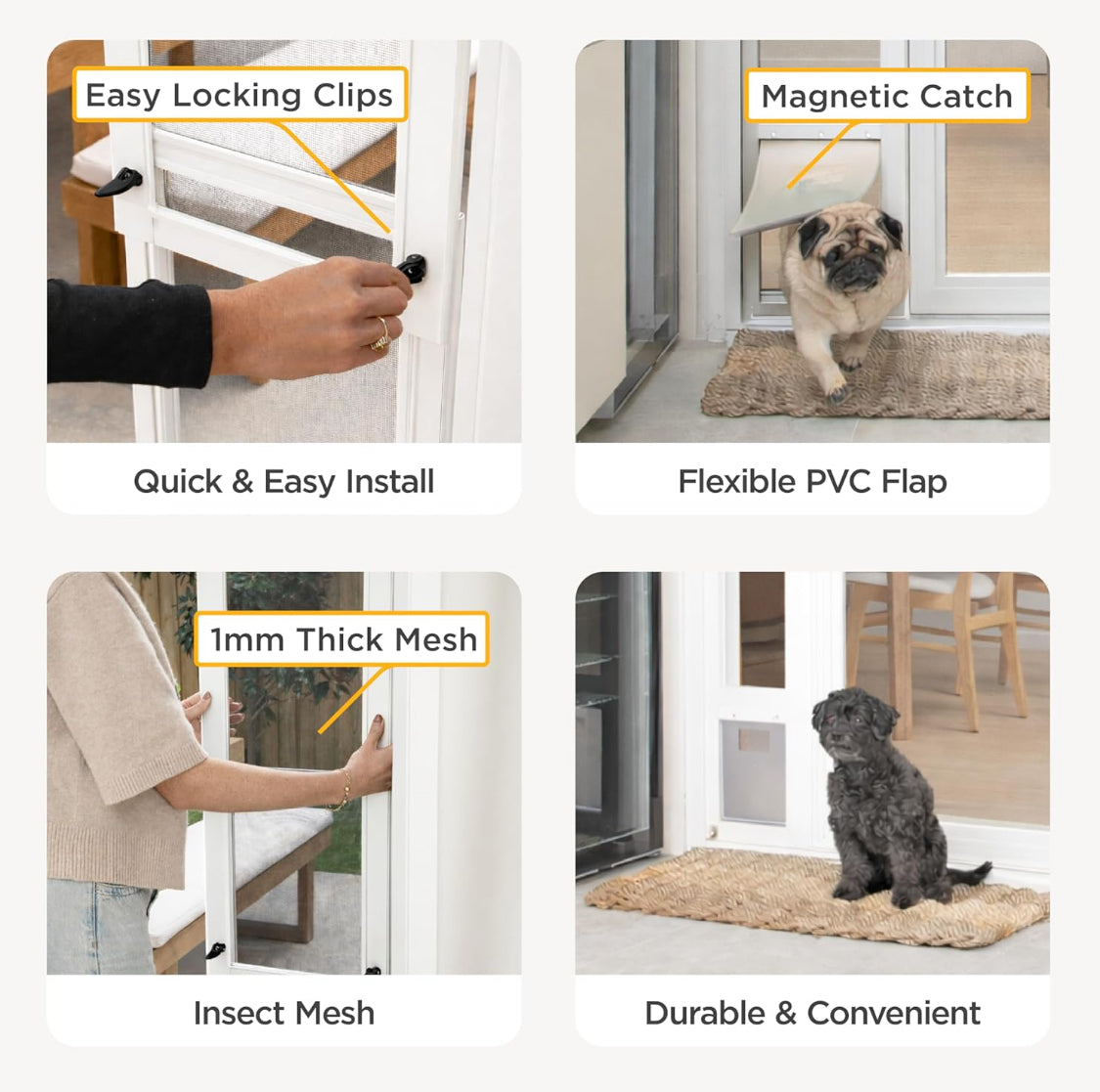 New Other Hakuna Pets V2 55.12" - 84.25" Patio Pet Door Screen For Sliding Doors