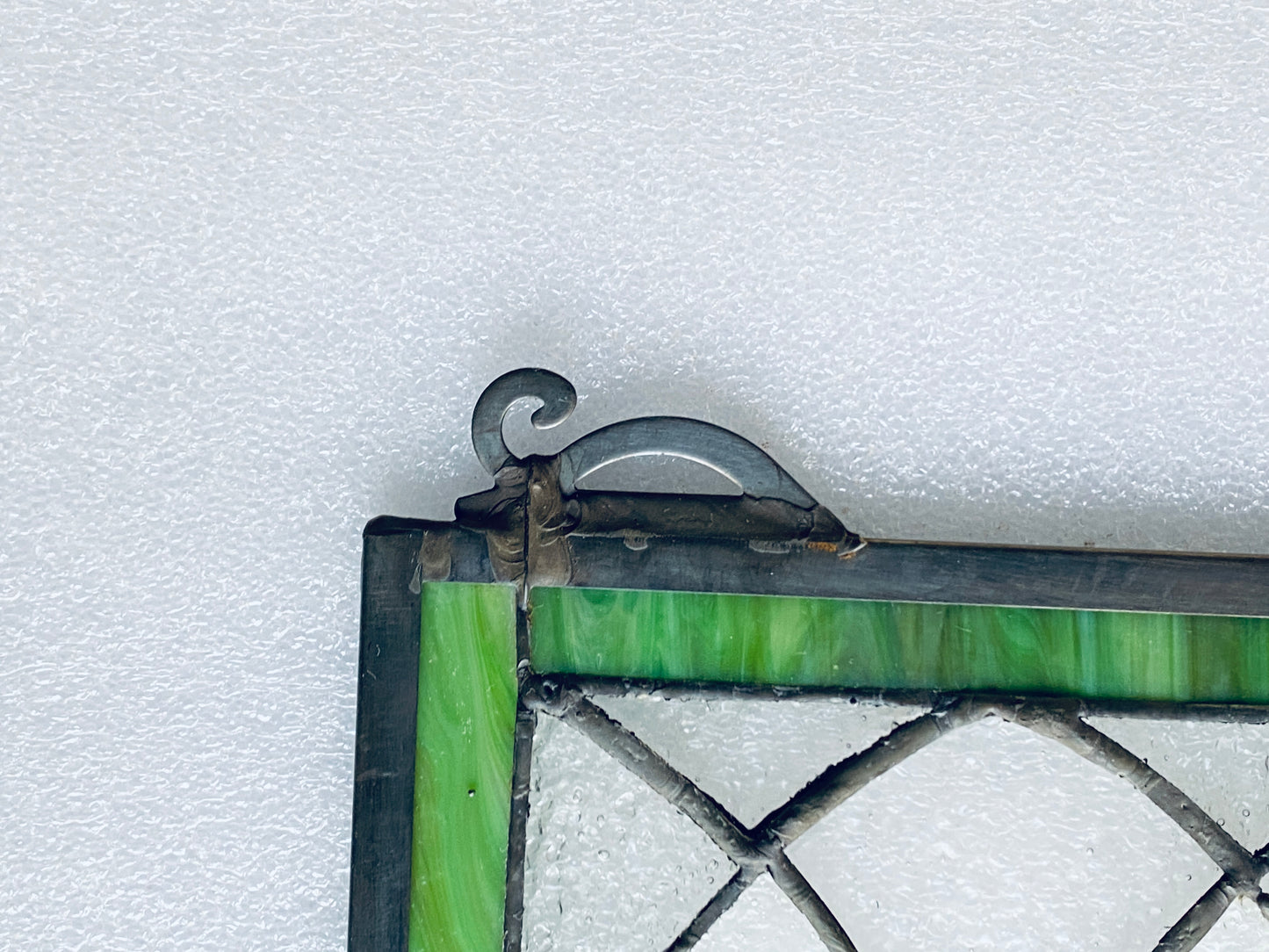 new Open Box-VEVOR 32”x17” Horizontal Hanging Transom Stained Glass Window Panel