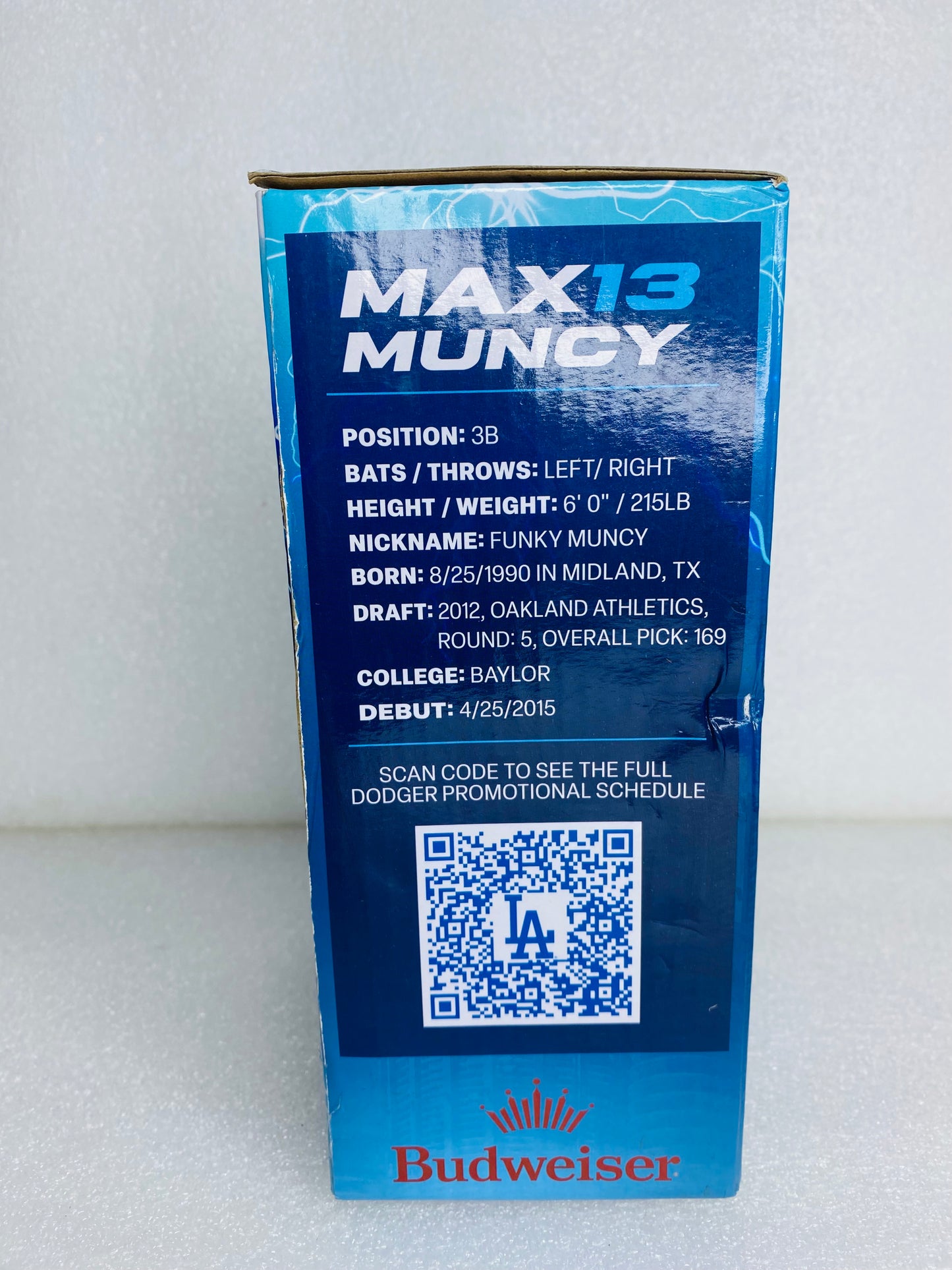 New Max Muncy #13 Los Angeles Dodgers 2023 Stadium Giveaway BobbleHead