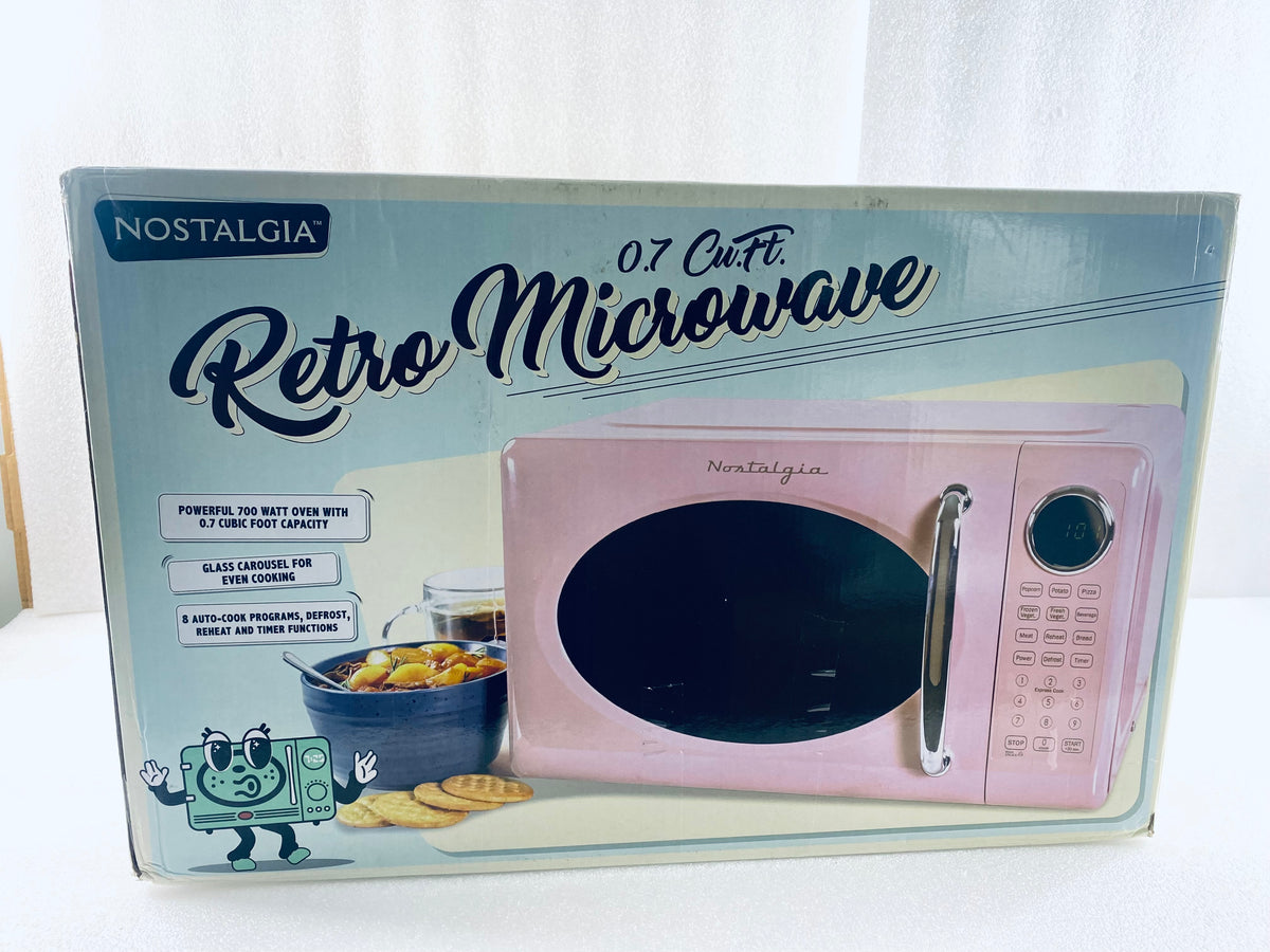 New Other Nostalgia 0.7 Cu. Ft. Retro Microwave, Pink
