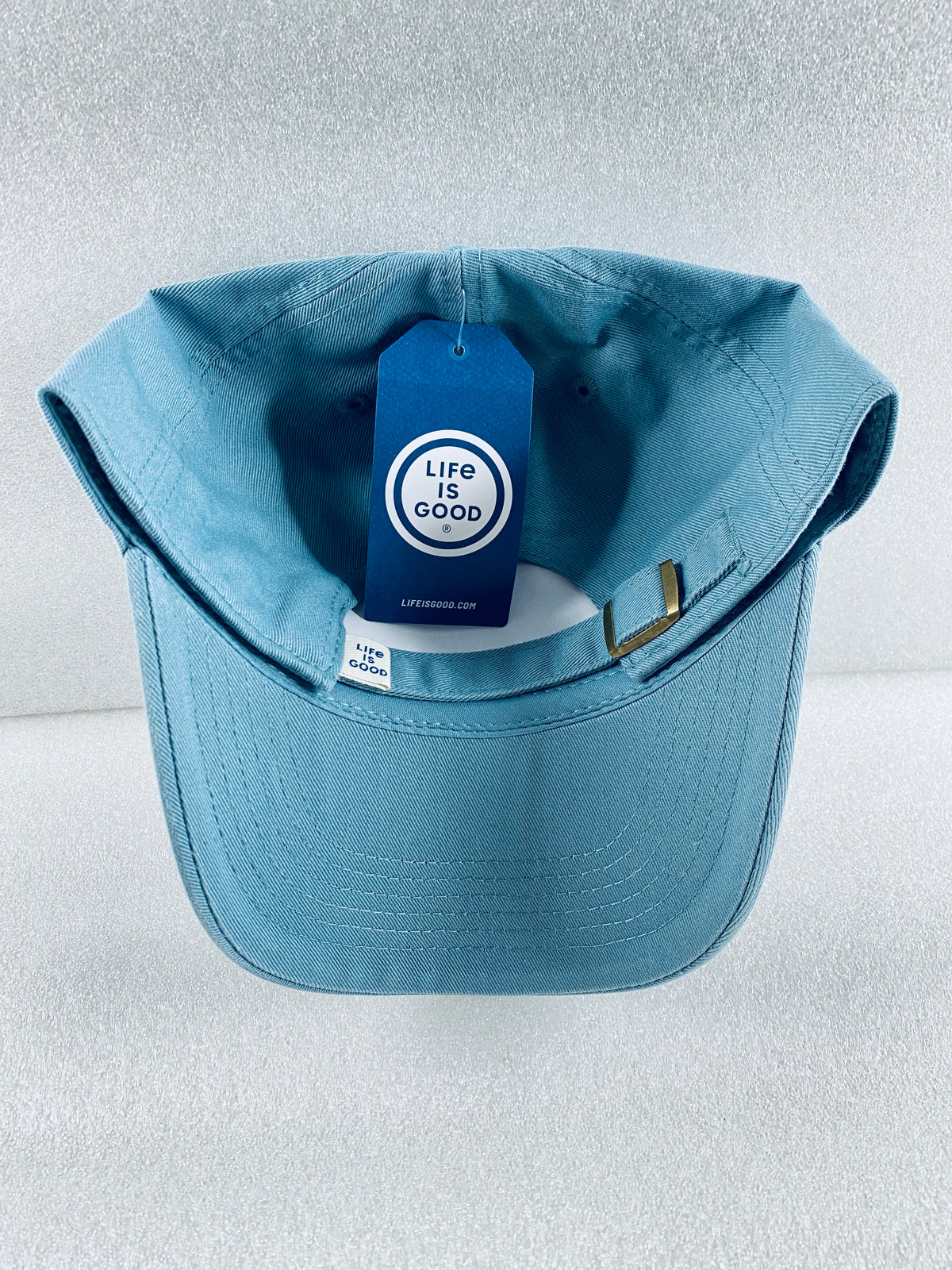 New Life Is Good Adult Unisex Size OS Vintage Smokey Blue Oval Chill Cap