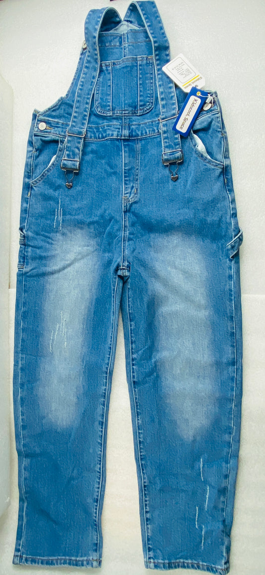 New Kidscool Space Size 16 Youth Overall Denim, Blue