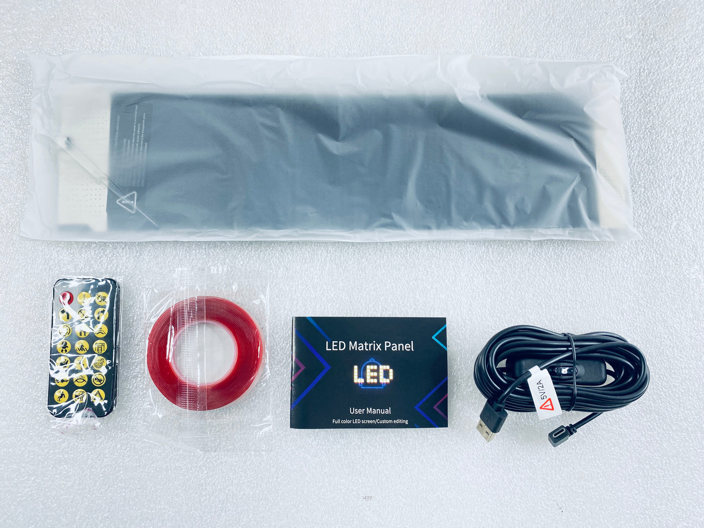 Lot Of 2 - New Flexible LED RGB App Control Screen Matrix Panel, 16x64