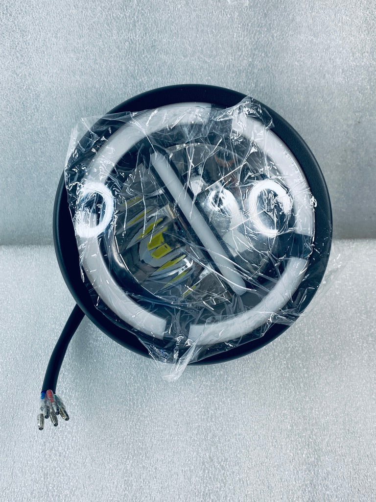 New Other APEBAZY 5.75” Universal 6000 Lumens Motorcycle LED Round Headlight