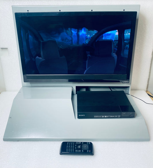 Vizio E-Series E231-B1 23" 720p HD LED LCD Television Mounted On Metal Security