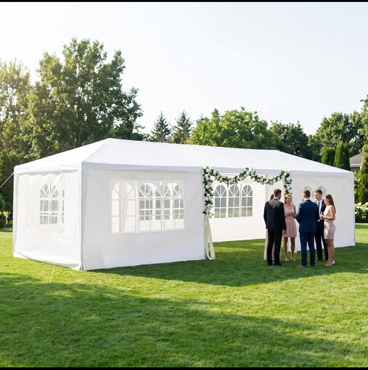 New Other TryGoal 10’ x 30’ Canopy Tent Outdoor Party Tent with Sidewalls, White