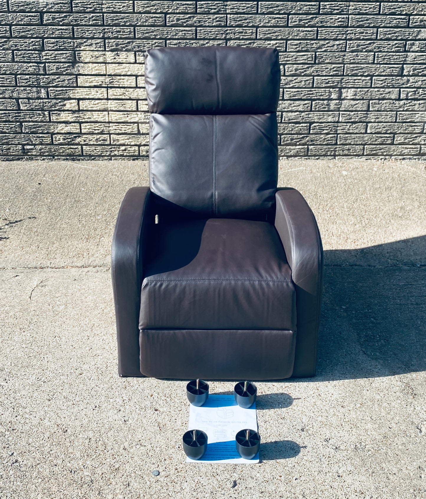 PayLessHere Reclining Sofa Home Theater Chair With Lumbar Support & Backrest