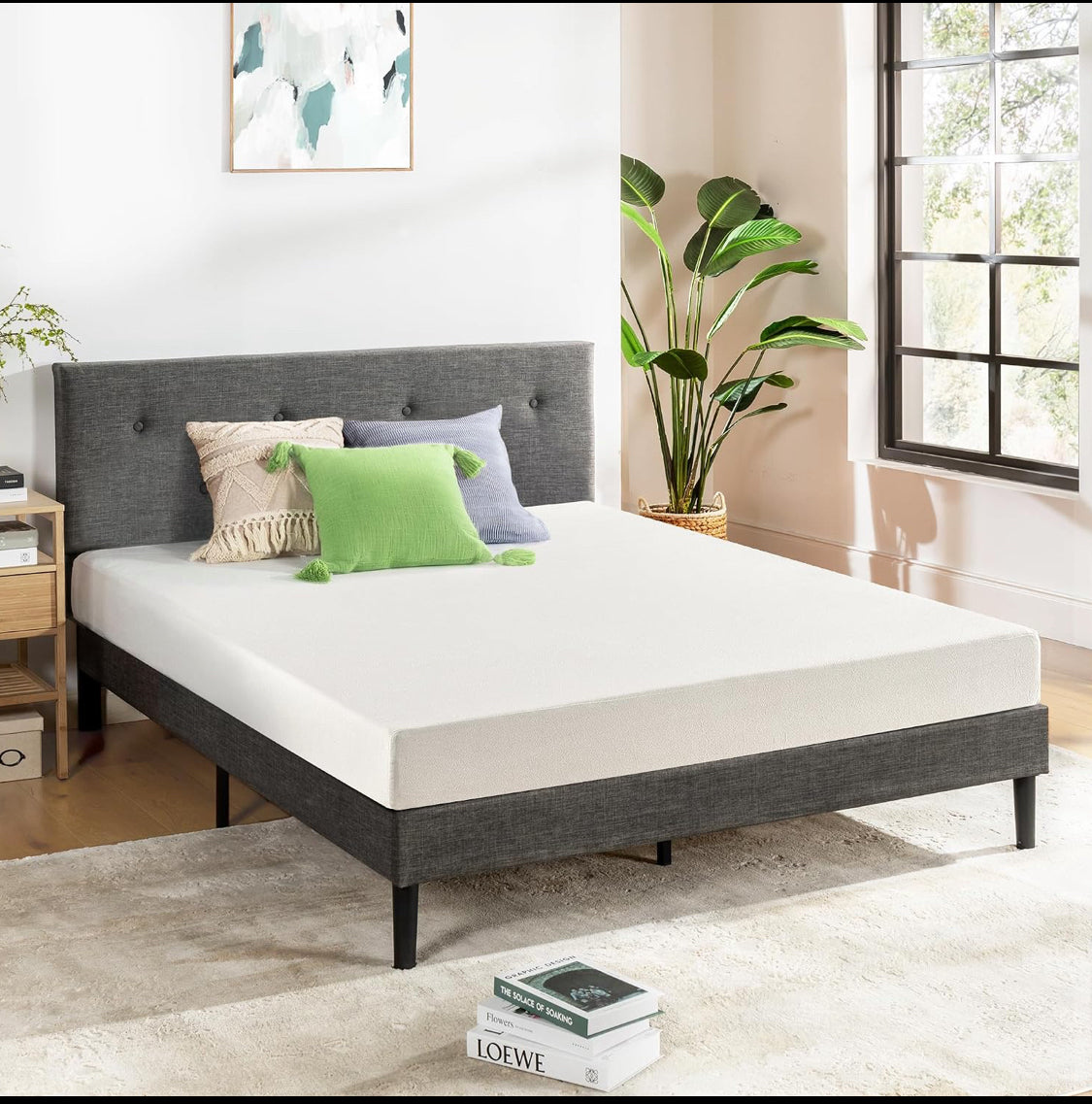 New Open Box Best Price 6" Medium Firm Full Green Tea Memory Foam Mattress