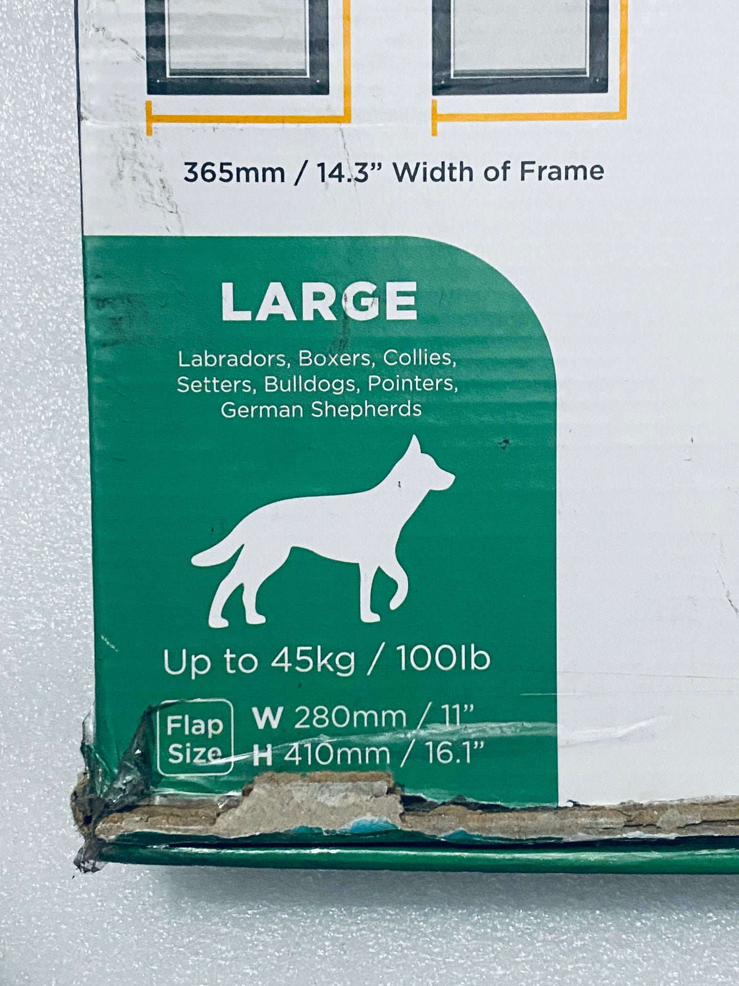 New Other - Hakuna Pets Large Adjustable Patio Pet Door For Sliding Doors, Black