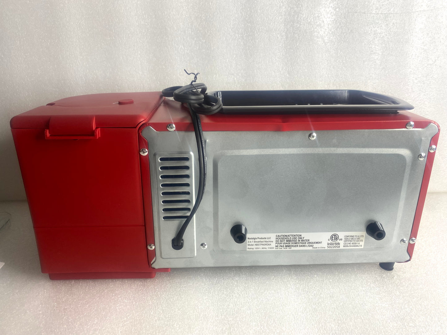 New Other Nostalgia Retro 3-in-1 Breakfast Station, Red