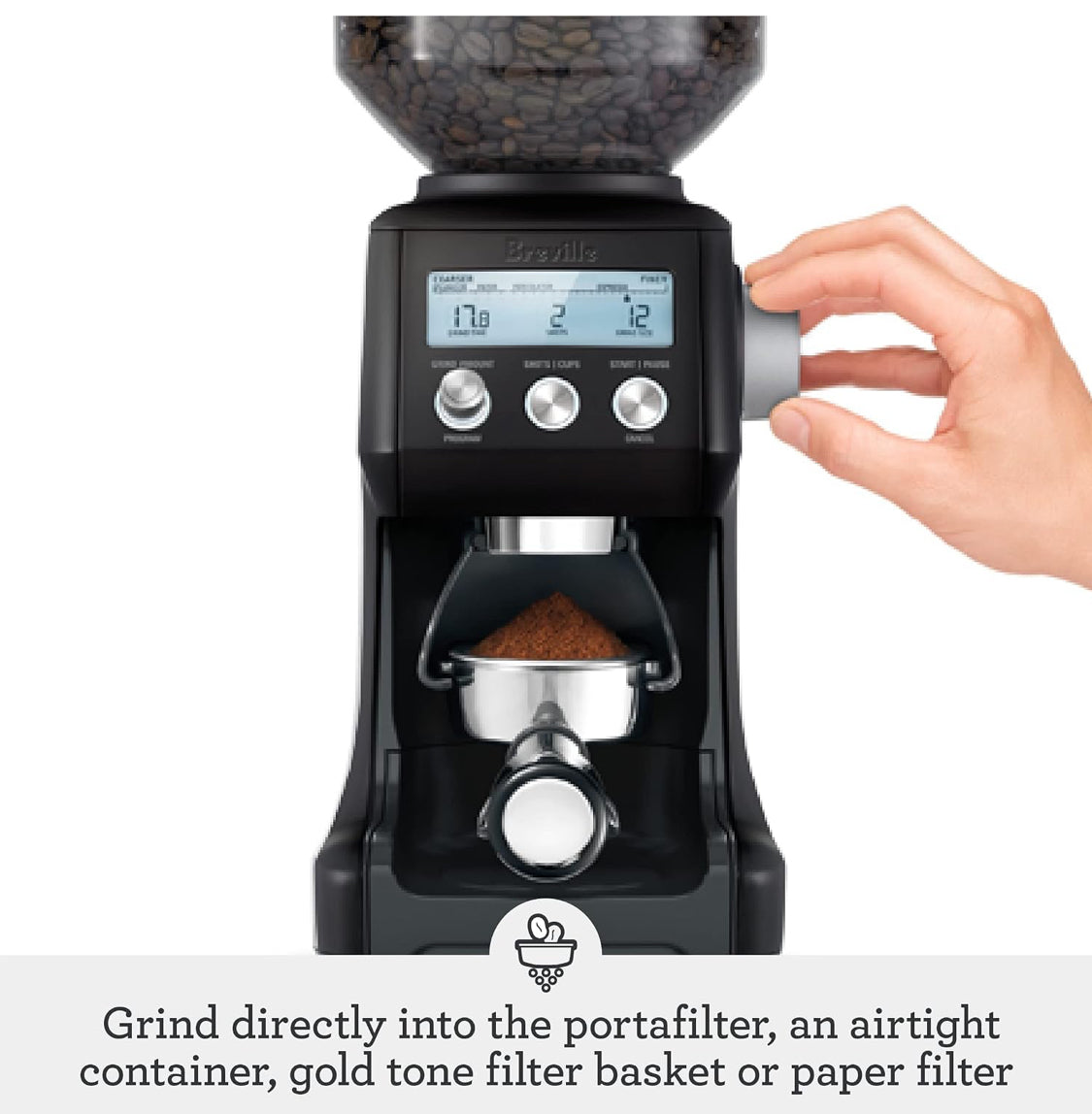 New Other Breville Coffee & Espresso Bean Smart Grinder Pro, Black Truffle