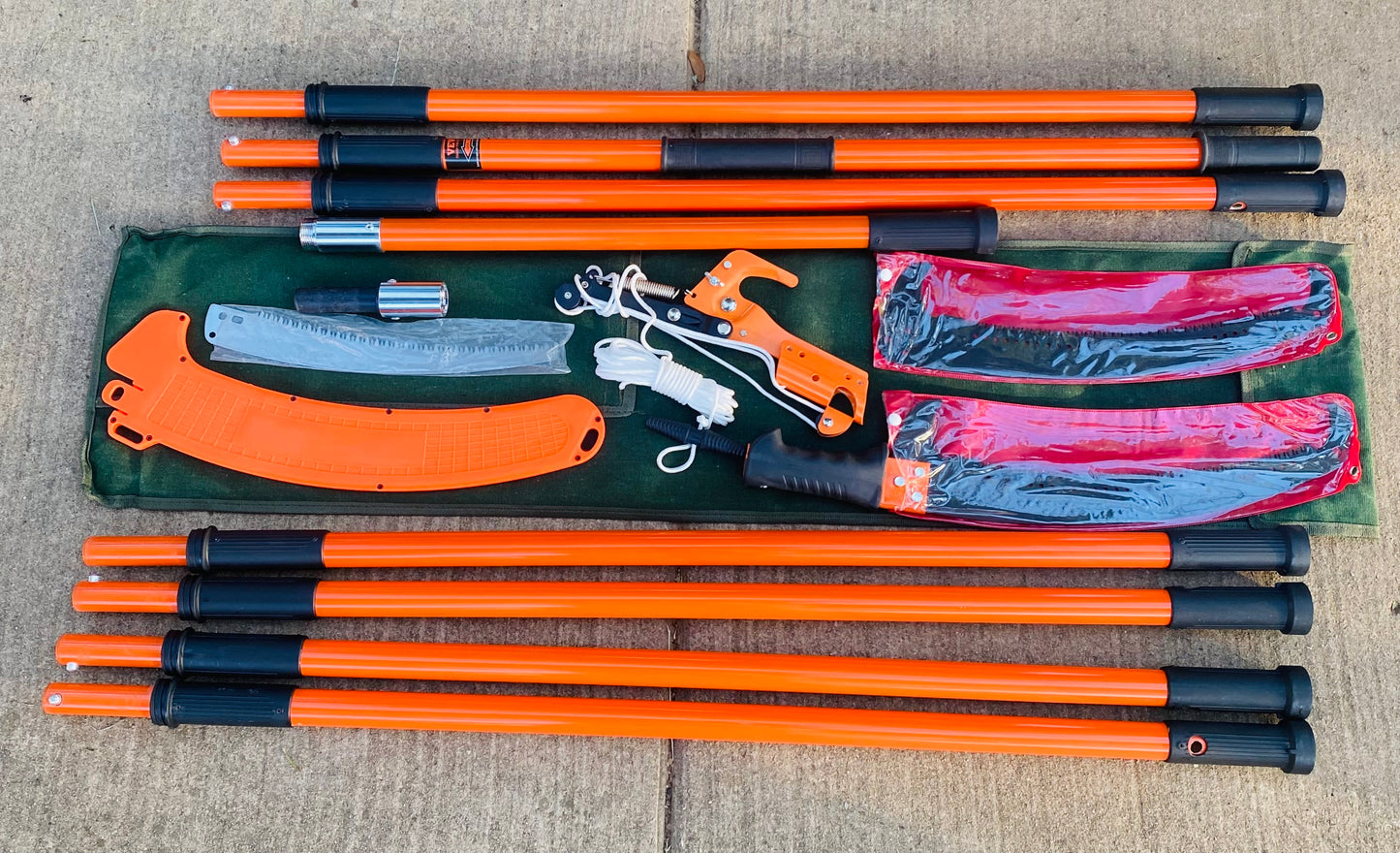 New Other Vevor 7.3-27’ Extendable Manual Pole Saw/Pruner Steel Blade & Scissors