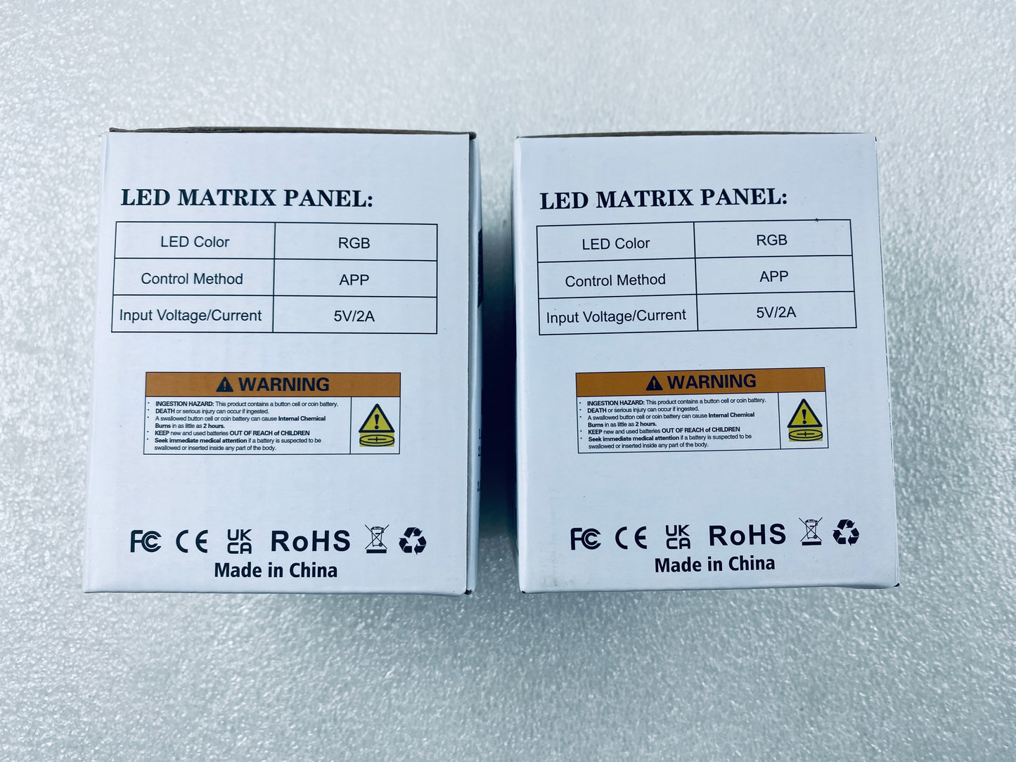 Lot Of 2 - New Flexible LED RGB App Control Screen Matrix Panel, 16x64