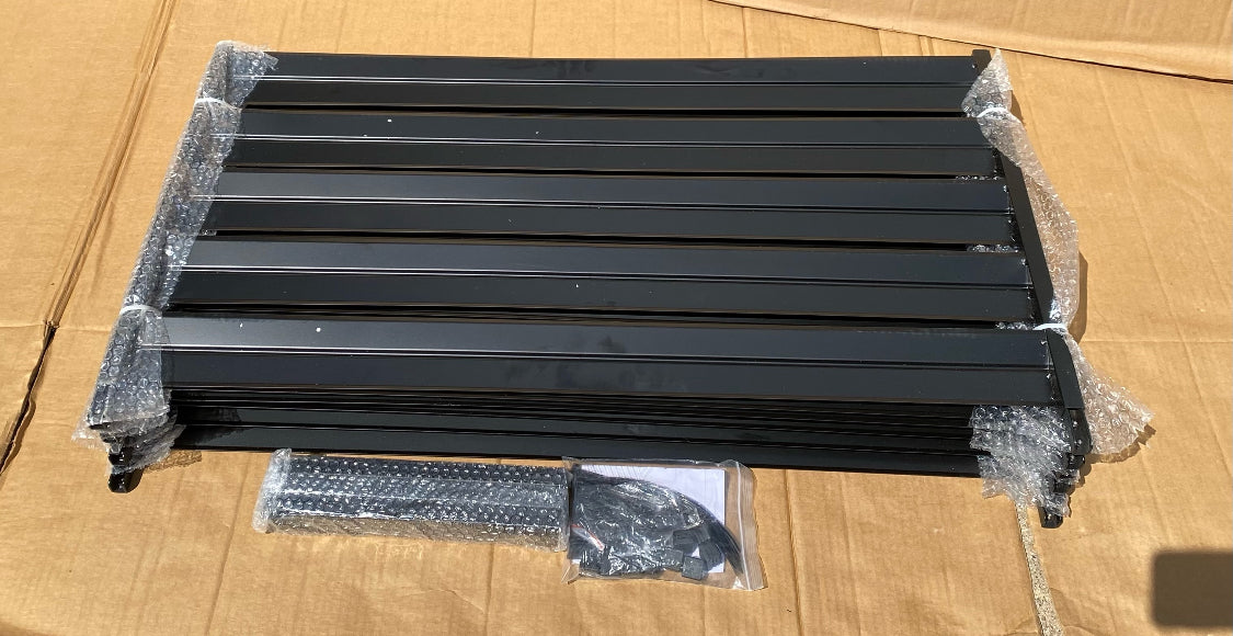 New Other SMARTSTANDARD 3 Panel 38" W x 40" H Metal Air Conditioner Fence, Black