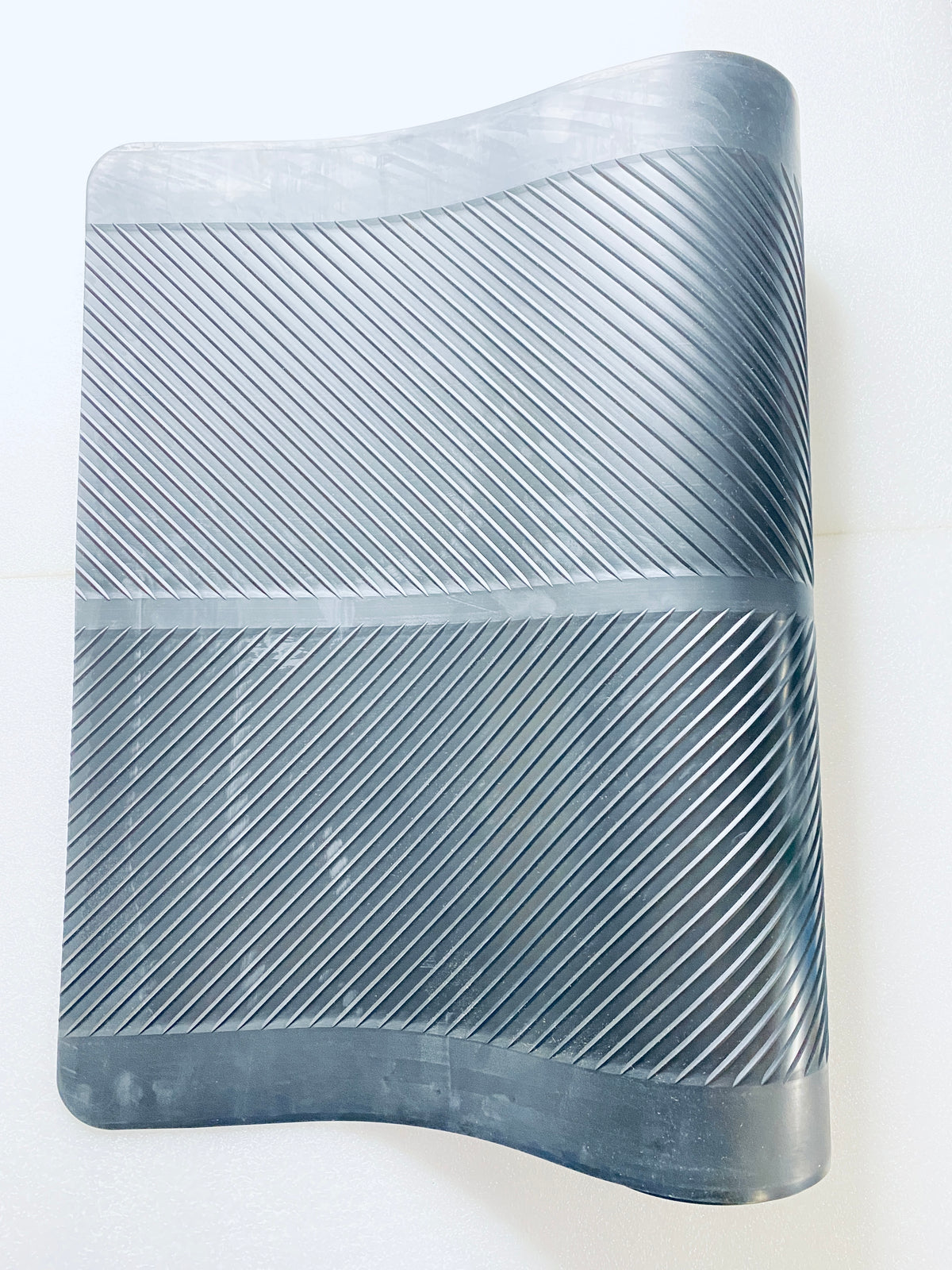 New Open Box Climatex 27" X 10’ Indoor/Outdoor Rubber Runner Mat, Black