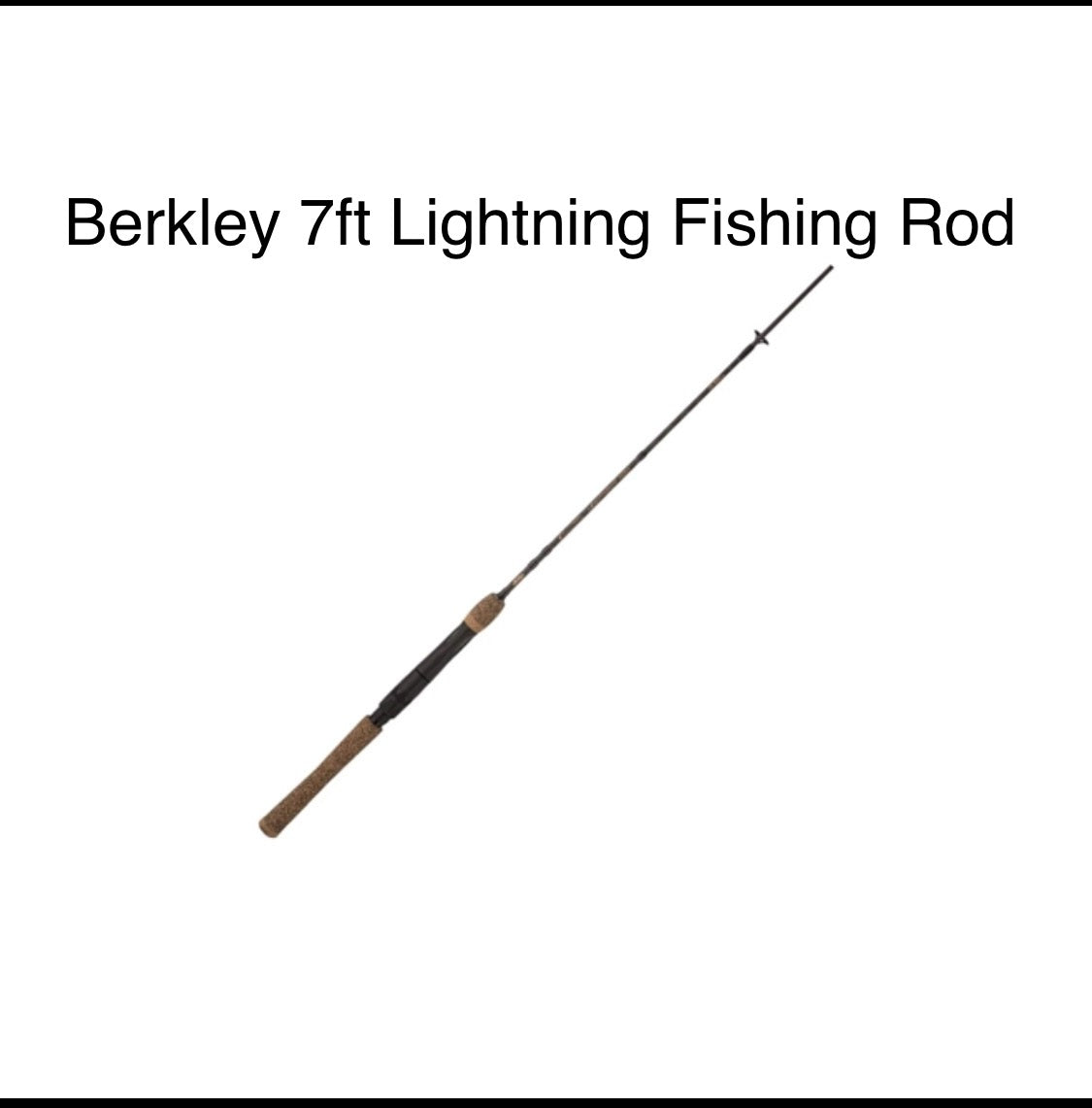New Berkley Lightning Spinning 7' 2 Piece Medium Power Rod