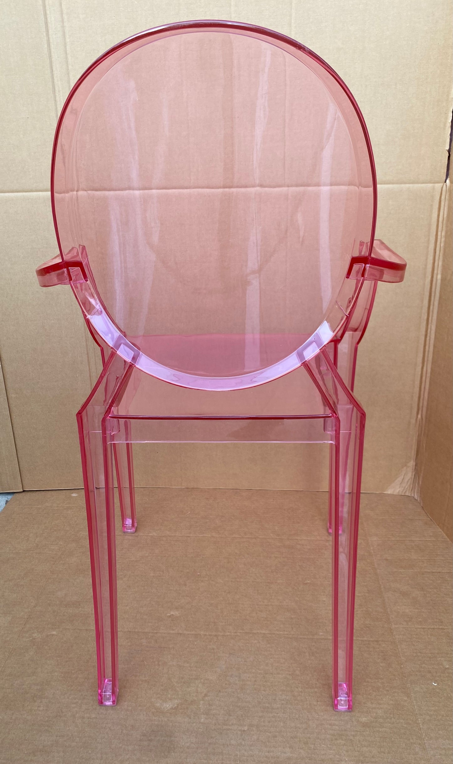 New Other Modway 36” Casper Pink Plastic Dining Arm Rest Chair With Gloss Finish