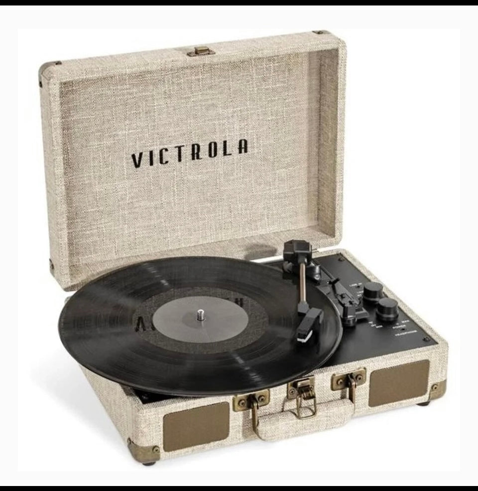 New Open Box Victrola The Journey Signature, Suitcase Vinyl Record Player