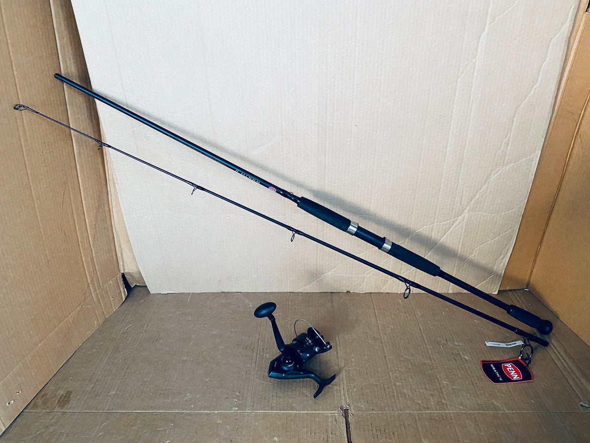 New Other PENN Wrath II 8' 2Pc Medium Heavy Spinning Reel Combo, Black