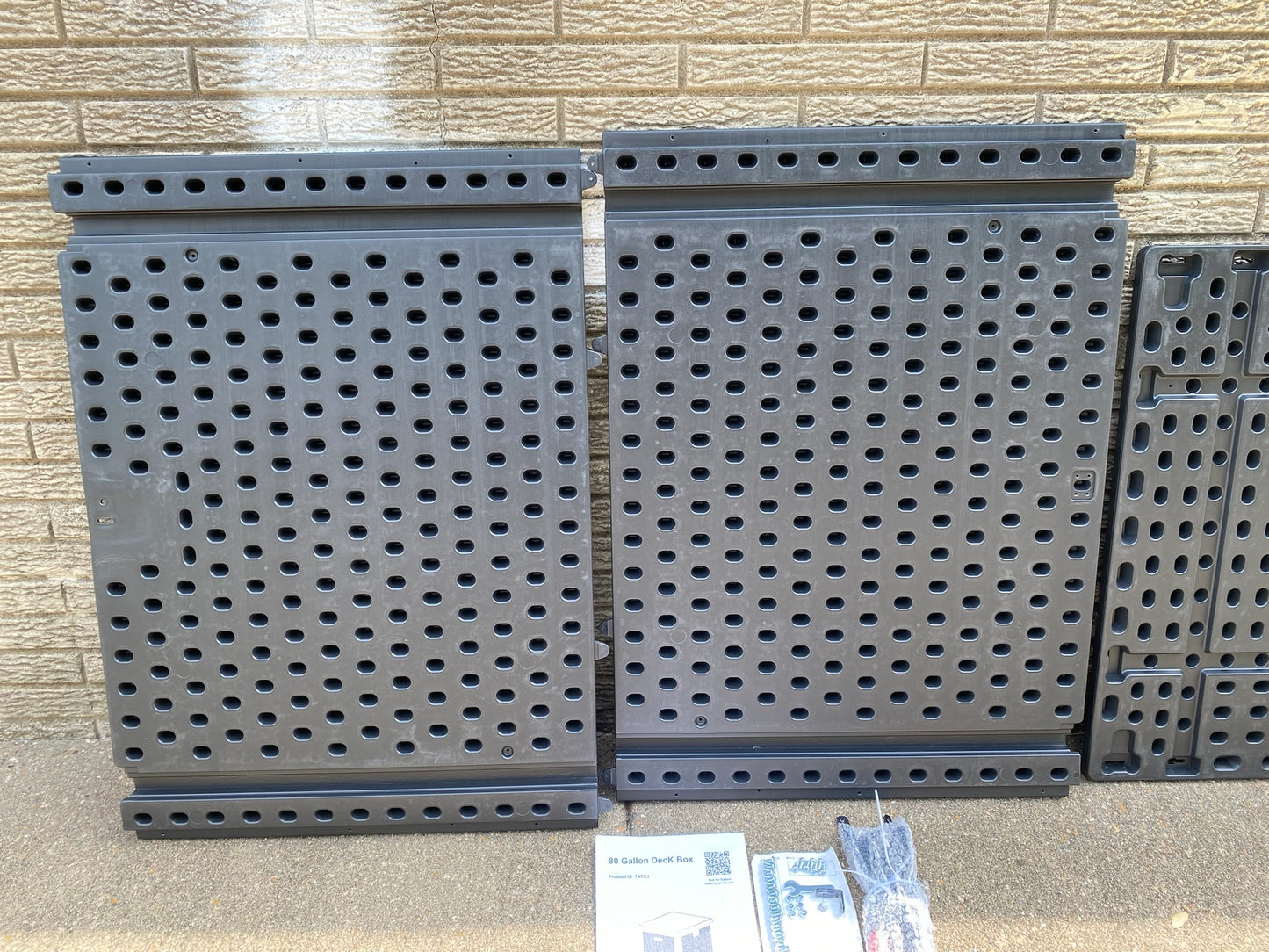 New Other Garvee 80Gal Lockable Resin Waterproof Outdoor Deck Box Storage Bin