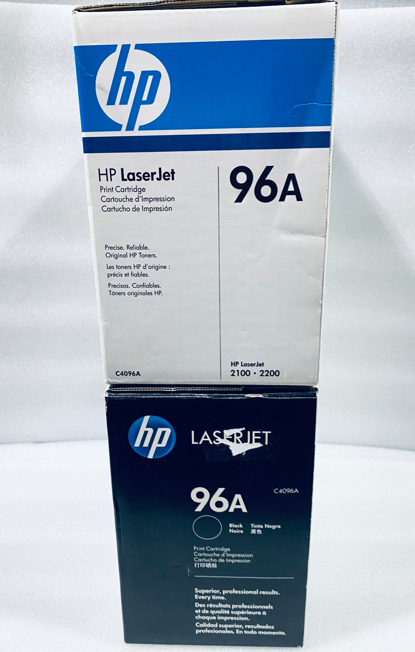 lot Of 2 Open Box-HP LaserJet C4096A Black Print Cartridge For 2100 & 2200-READ