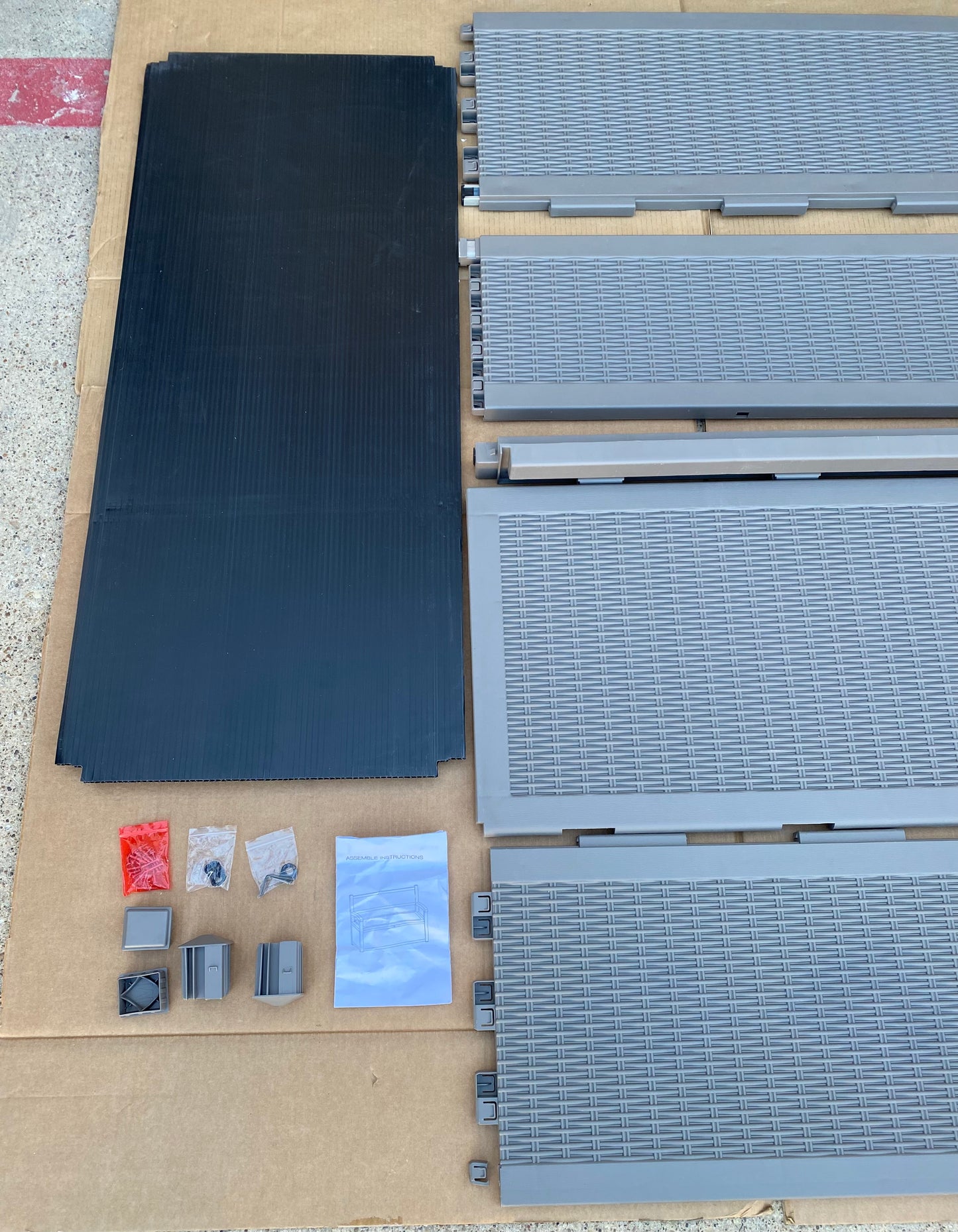 New Other Yitahome 70 Gallon 51" Storage Bench/Deck Box, Light Brown - (READ)