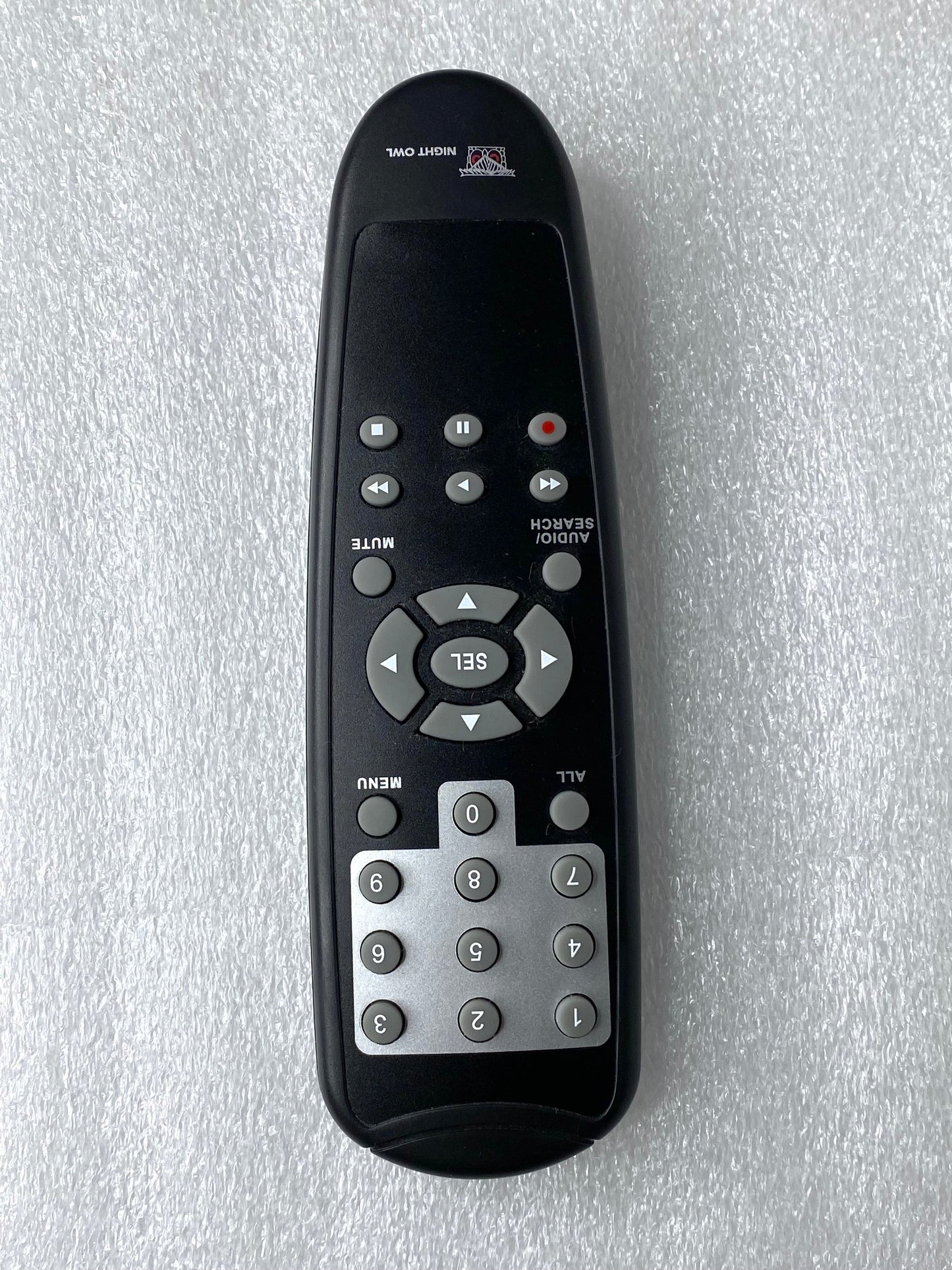 genuine Original Night Owl DVR Remote Control Model REM-AHD10, 6.5" x 2", Black